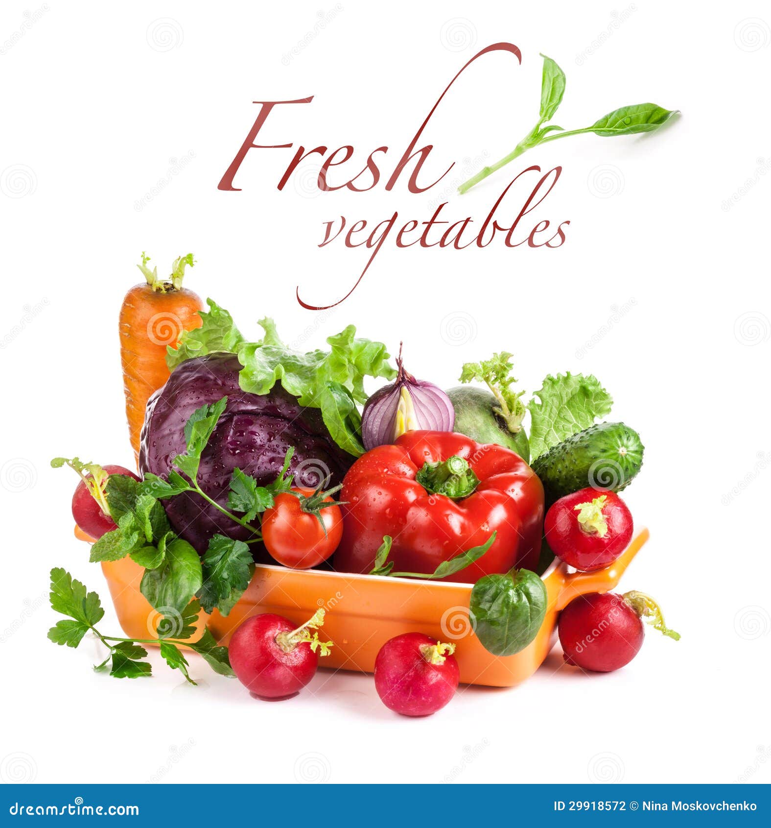 Fresh vegetables in bowl stock photo. Image of healthy - 29918572