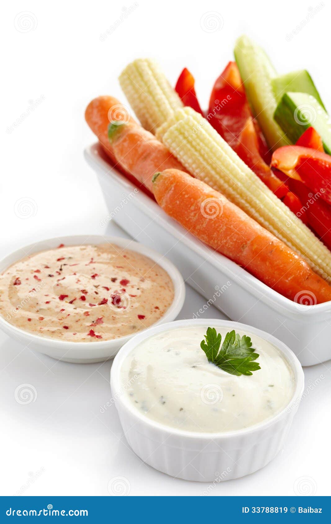 Fresh vegetables and dips stock image. Image of homemade 33788819