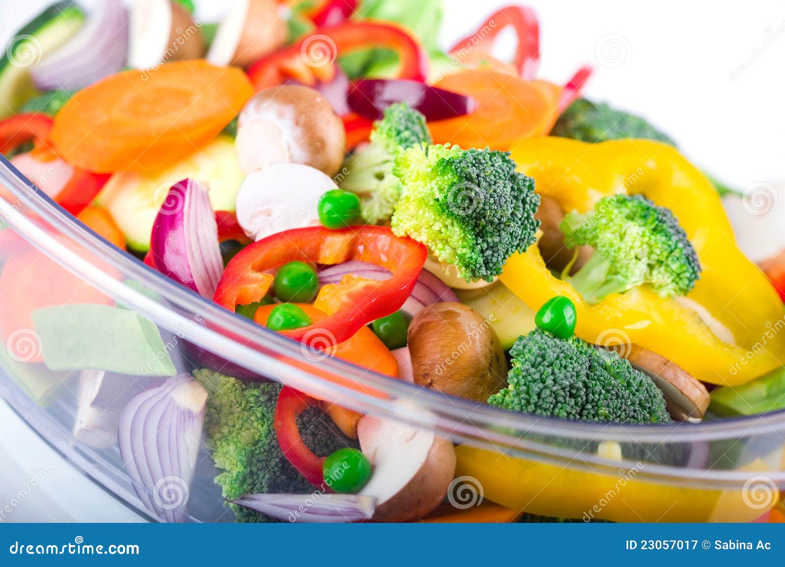 Fresh Vegetables in Electric Food Steamer Stock Image Image of