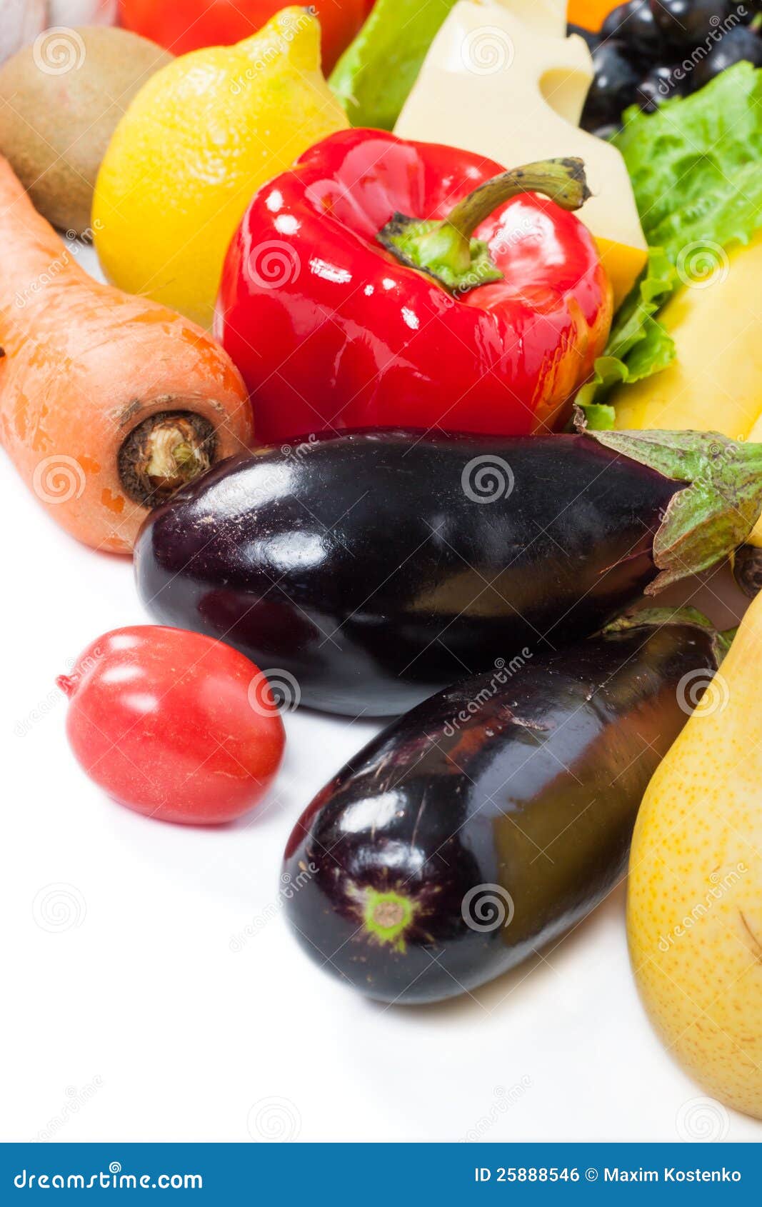 Fresh Vegetables and Fruits Stock Photo Image of fiber, green 25888546