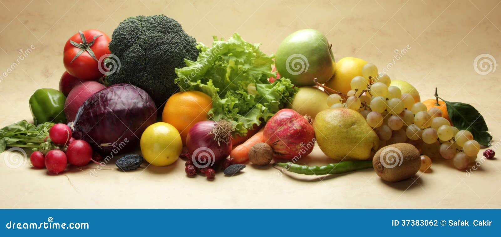 Fresh Vegetables and Fruits Stock Photo Image of gourmet, orange