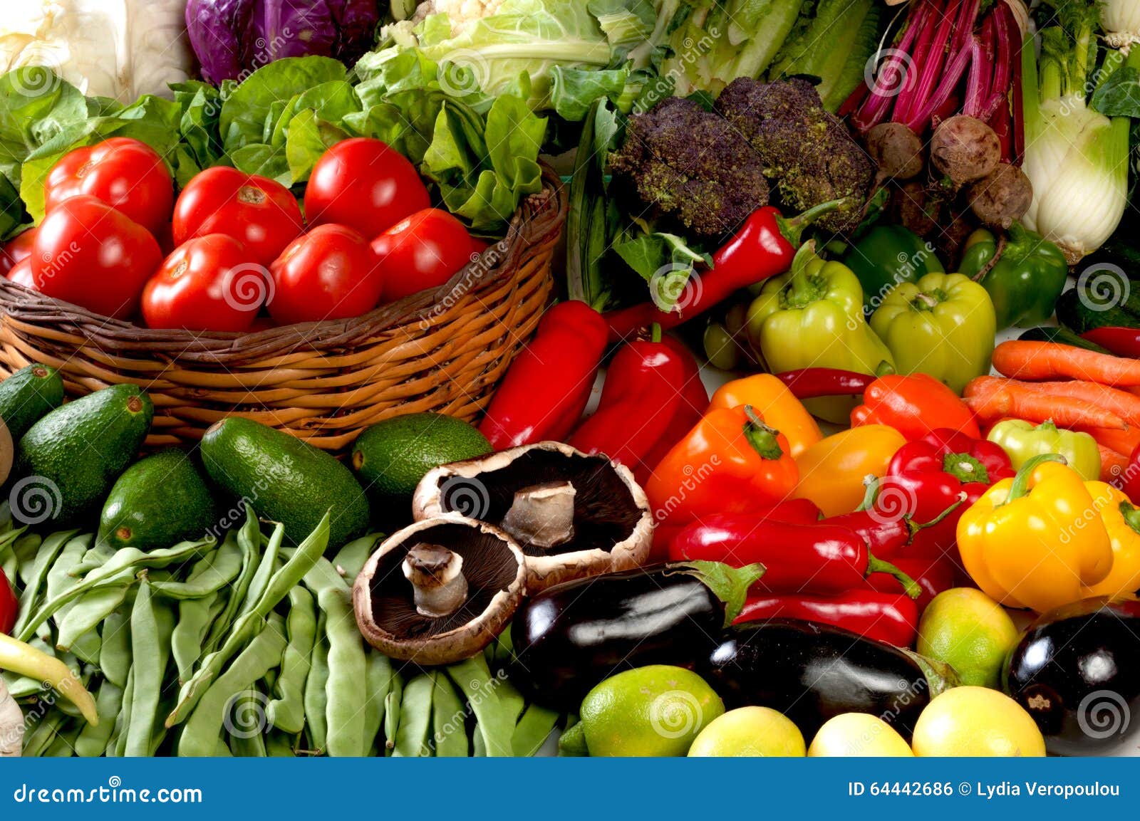 Fresh vegetables stock photo. Image of organic, group 64442686