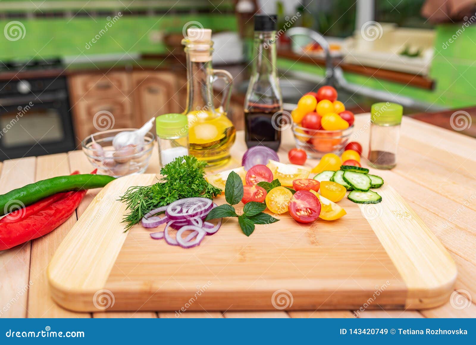 Fresh Vegetables in the Kitchen Stock Image Image of healthy, food