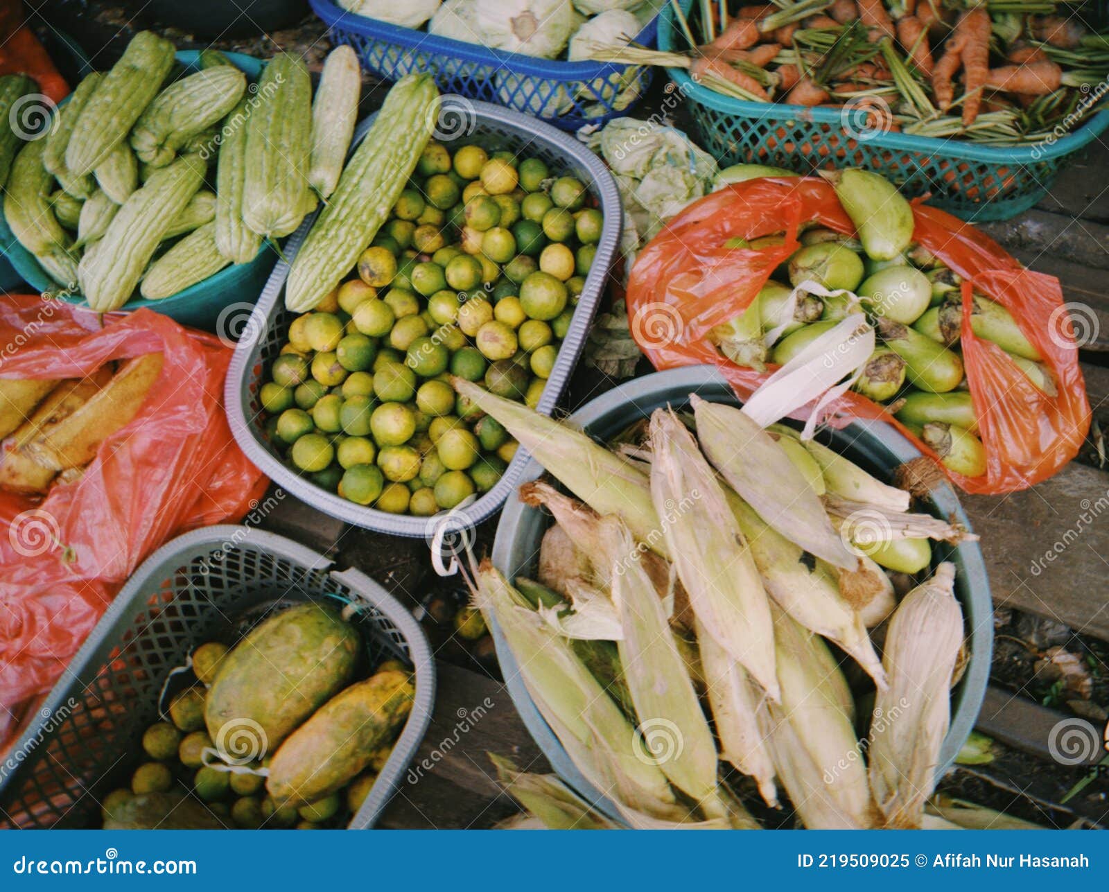 Fresh Vegetables at Local Market Stock Image Image of local, market