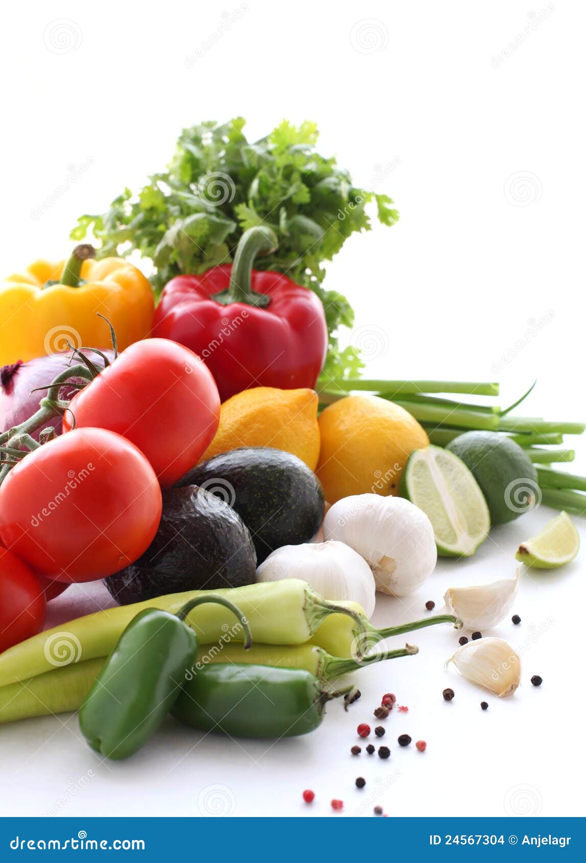 Fresh Vegetables on a White Background Stock Photo Image of kitchen