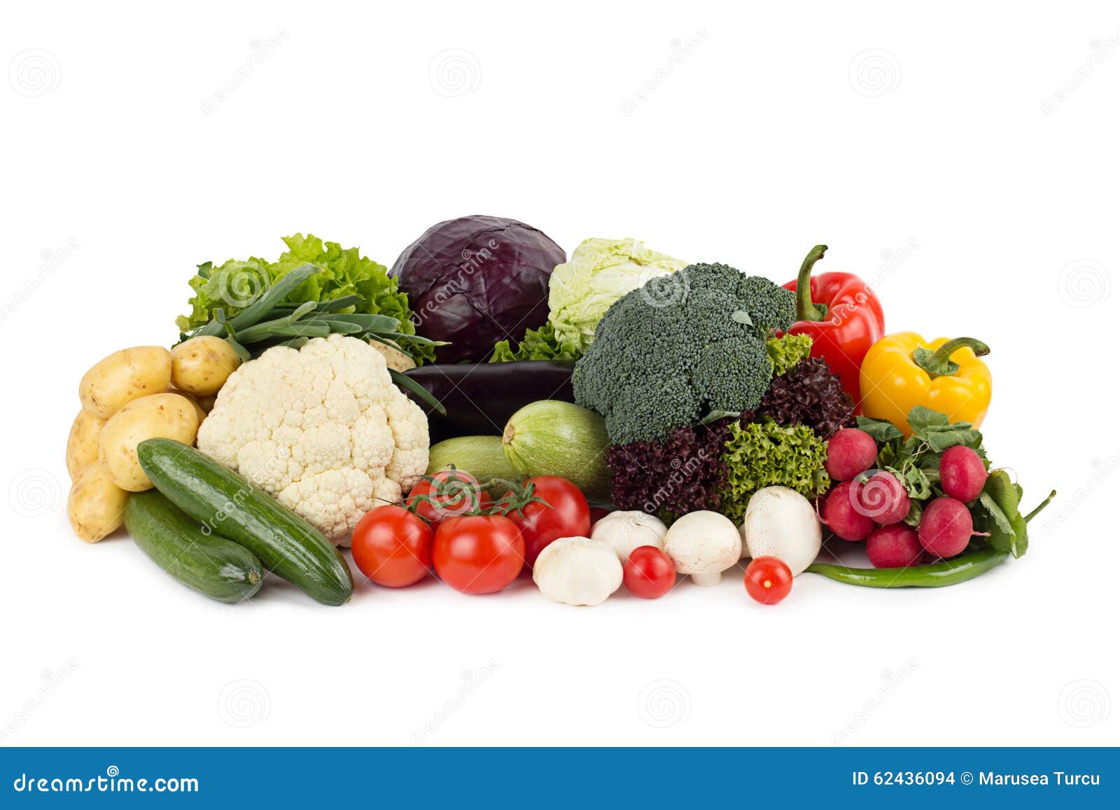 Fresh Vegetables on the White Background Stock Photo Image of