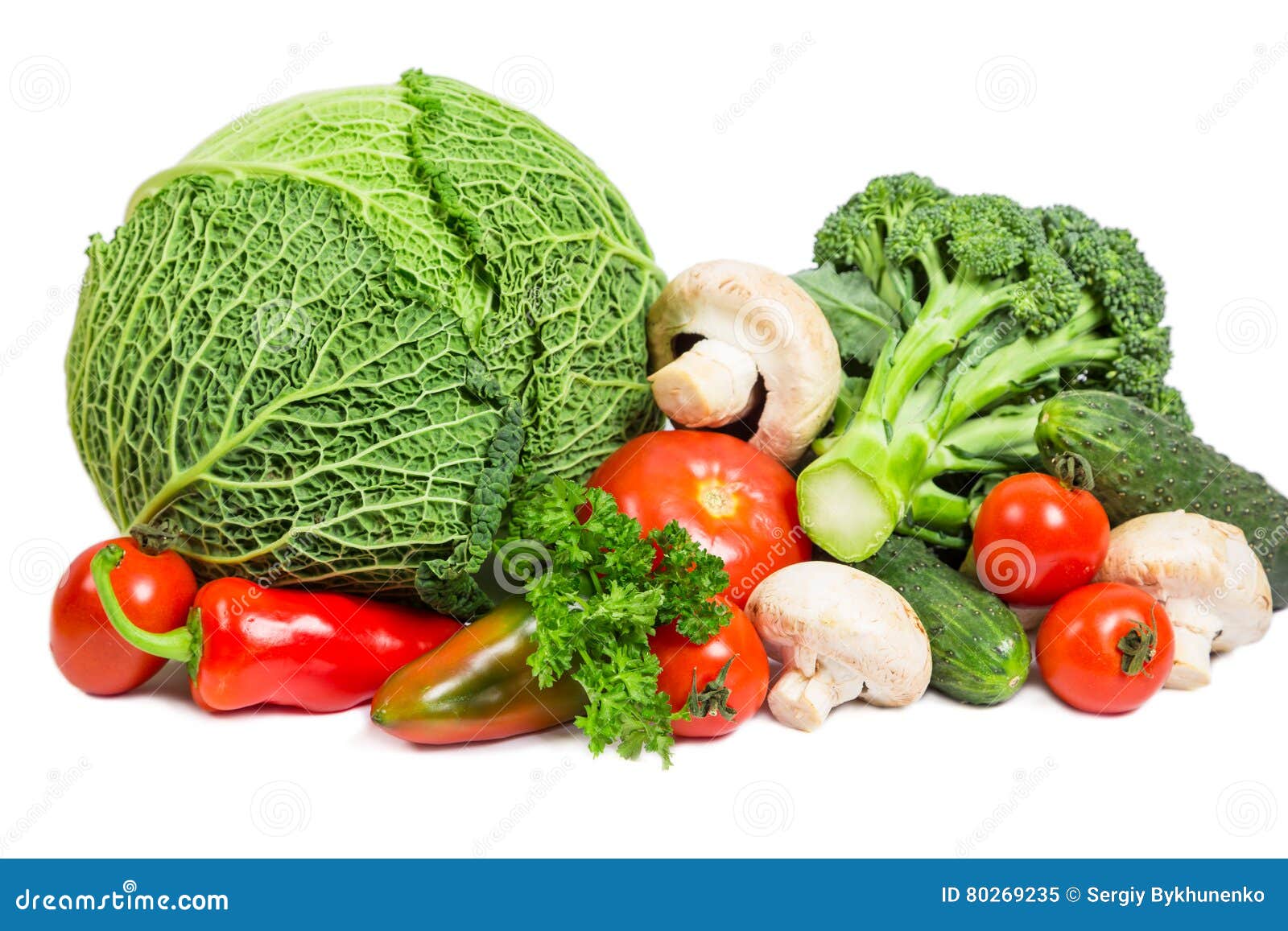Fresh Vegetables on White Background Stock Image Image of dinner