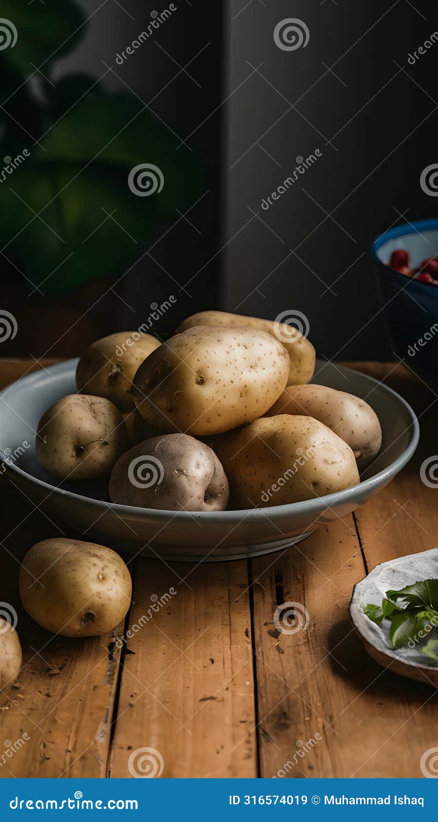 fresh and versatile potatoes showcased on indoor kitchen table