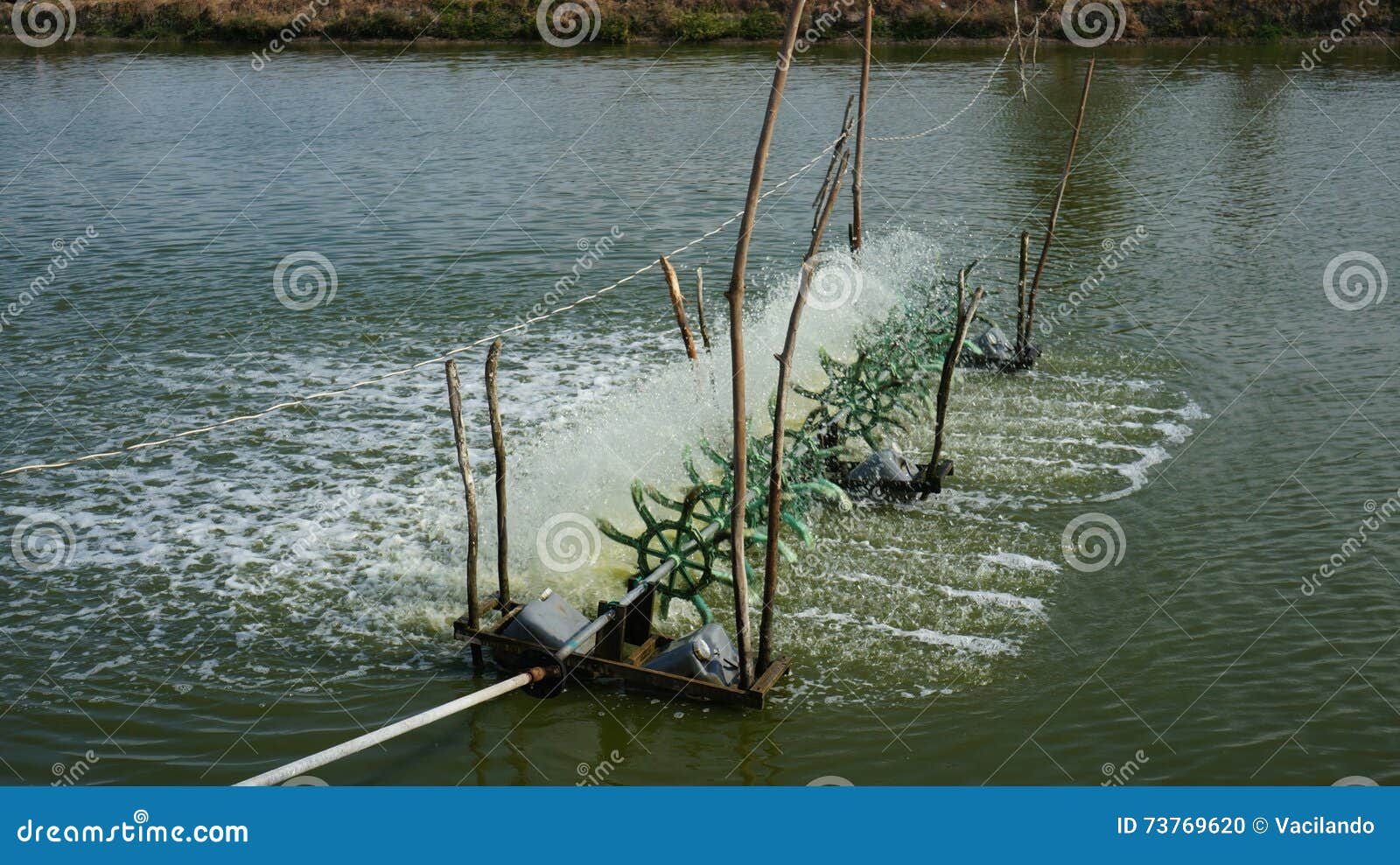 Fresh Water Oxygen Aerator stock photo. Image of architecture