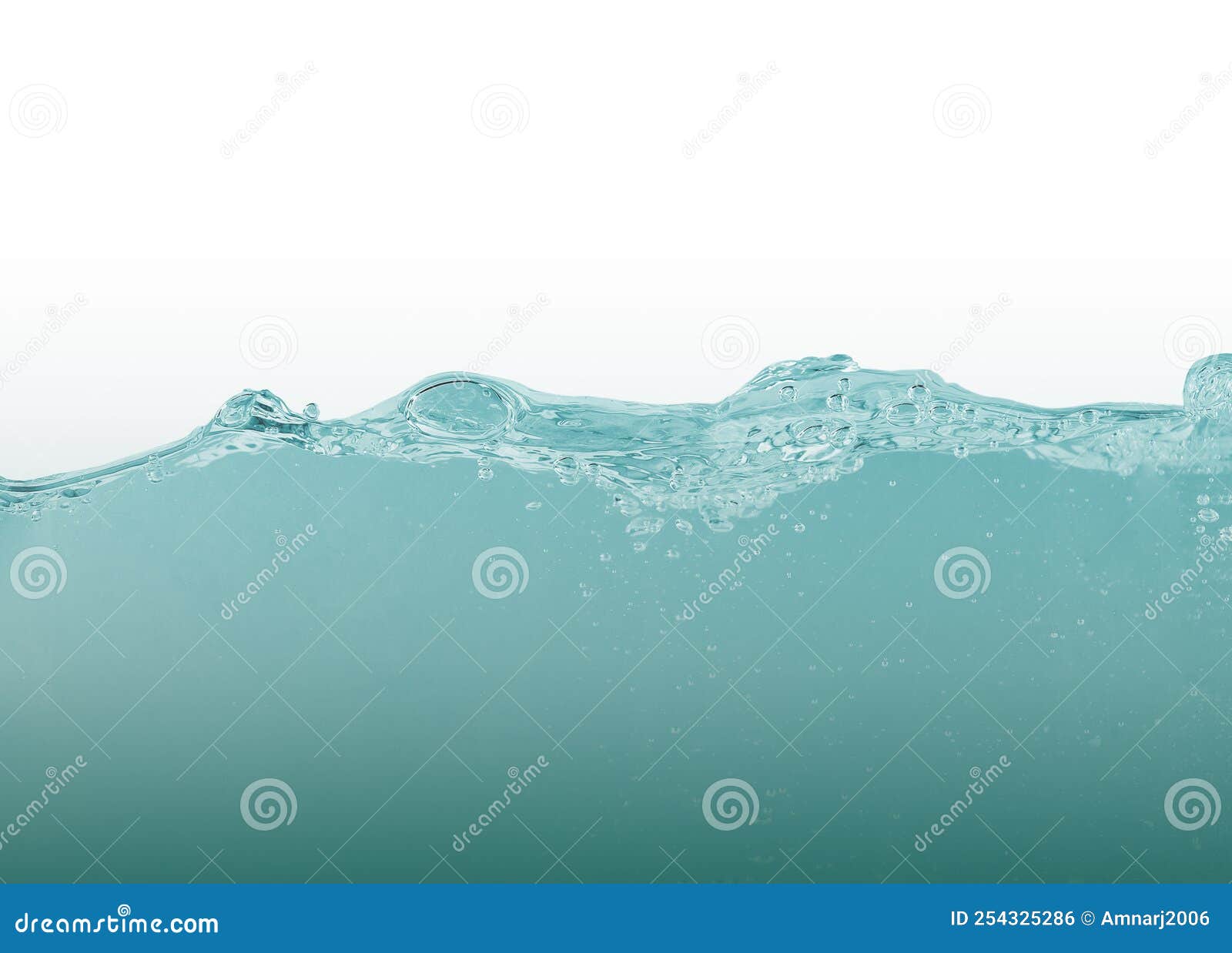 Fresh Water Surface with Splash and Bubbles Stock Photo Image of