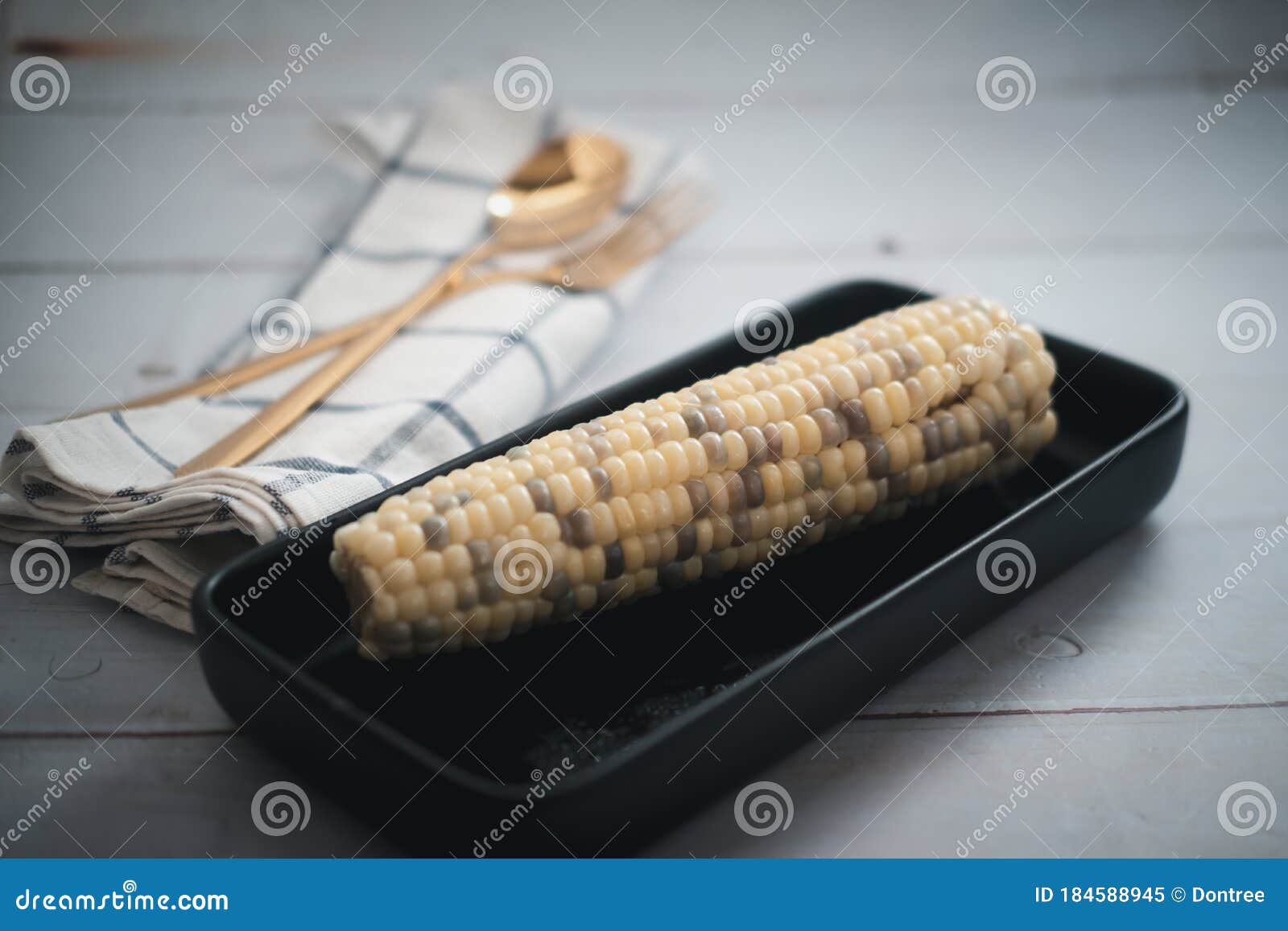 Fresh of waxy corns boiled stock image. Image of boiled 184588945
