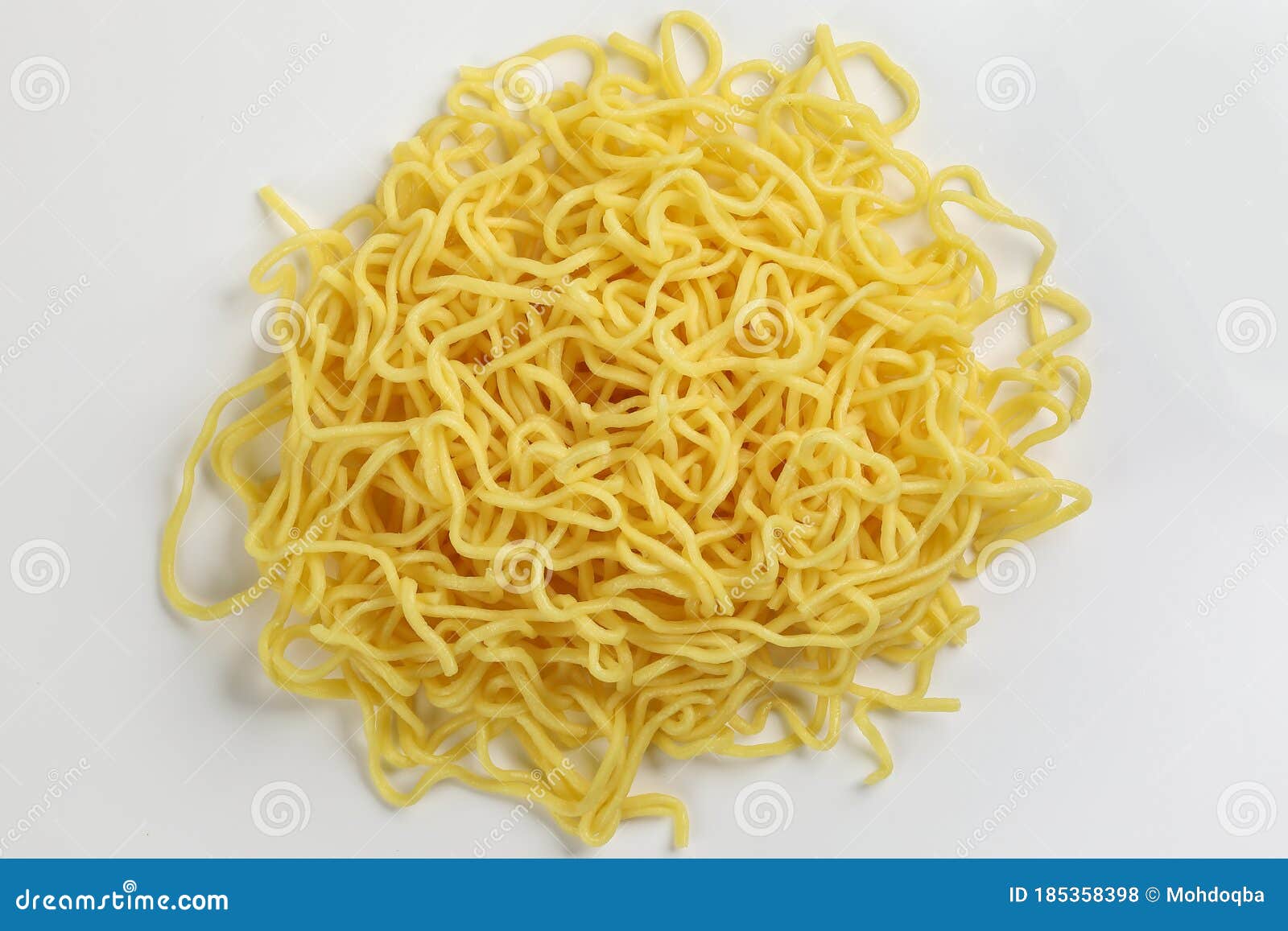 Fresh yellow egg noodle stock photo. Image of meal, coriander 185358398