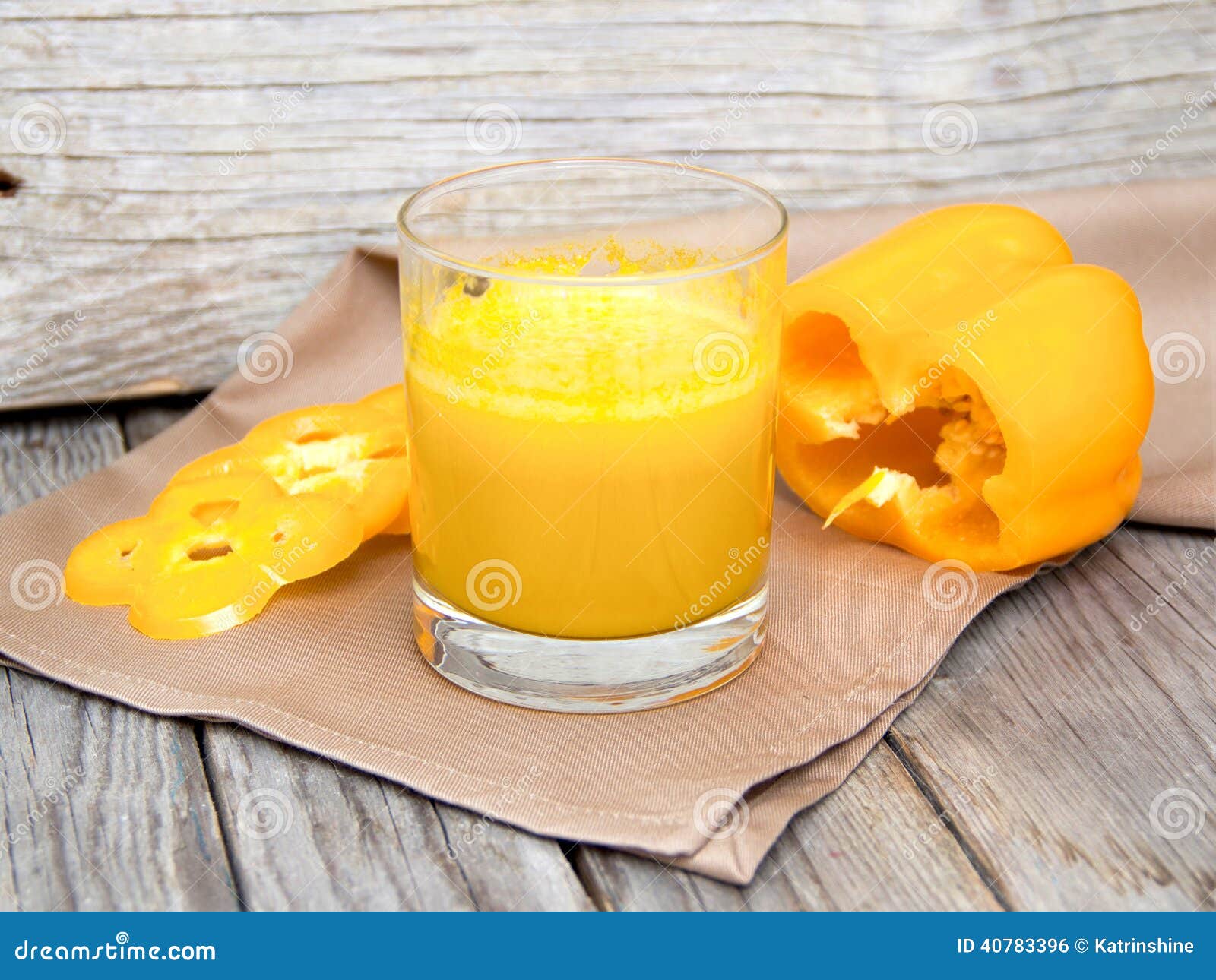 Fresh Yellow Paprika Smoothie Juice Stock Photo Image of nutrition
