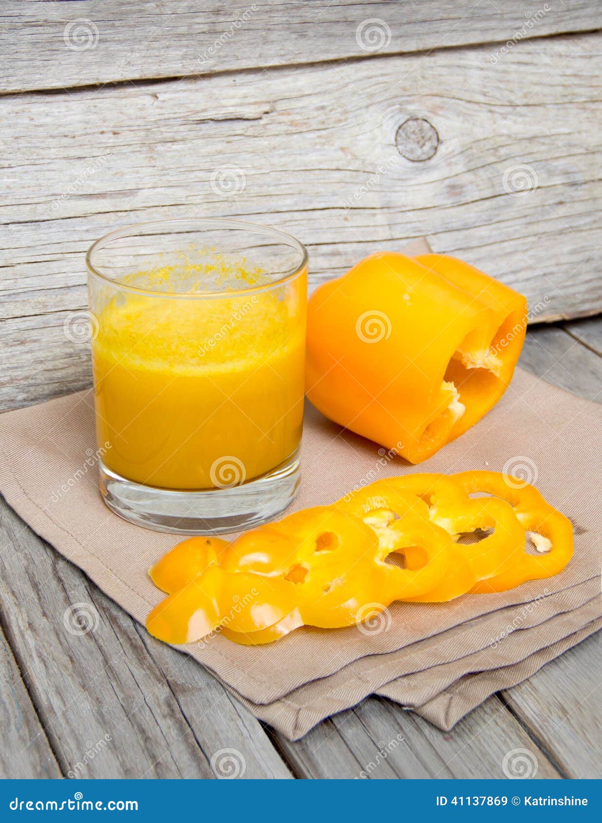 Fresh Yellow Paprika Smoothie Juice Stock Image Image of cool, food