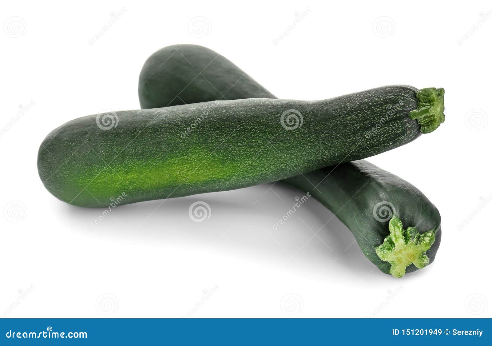Fresh Zucchinis Isolated on White Stock Image Image of vitamin, tasty