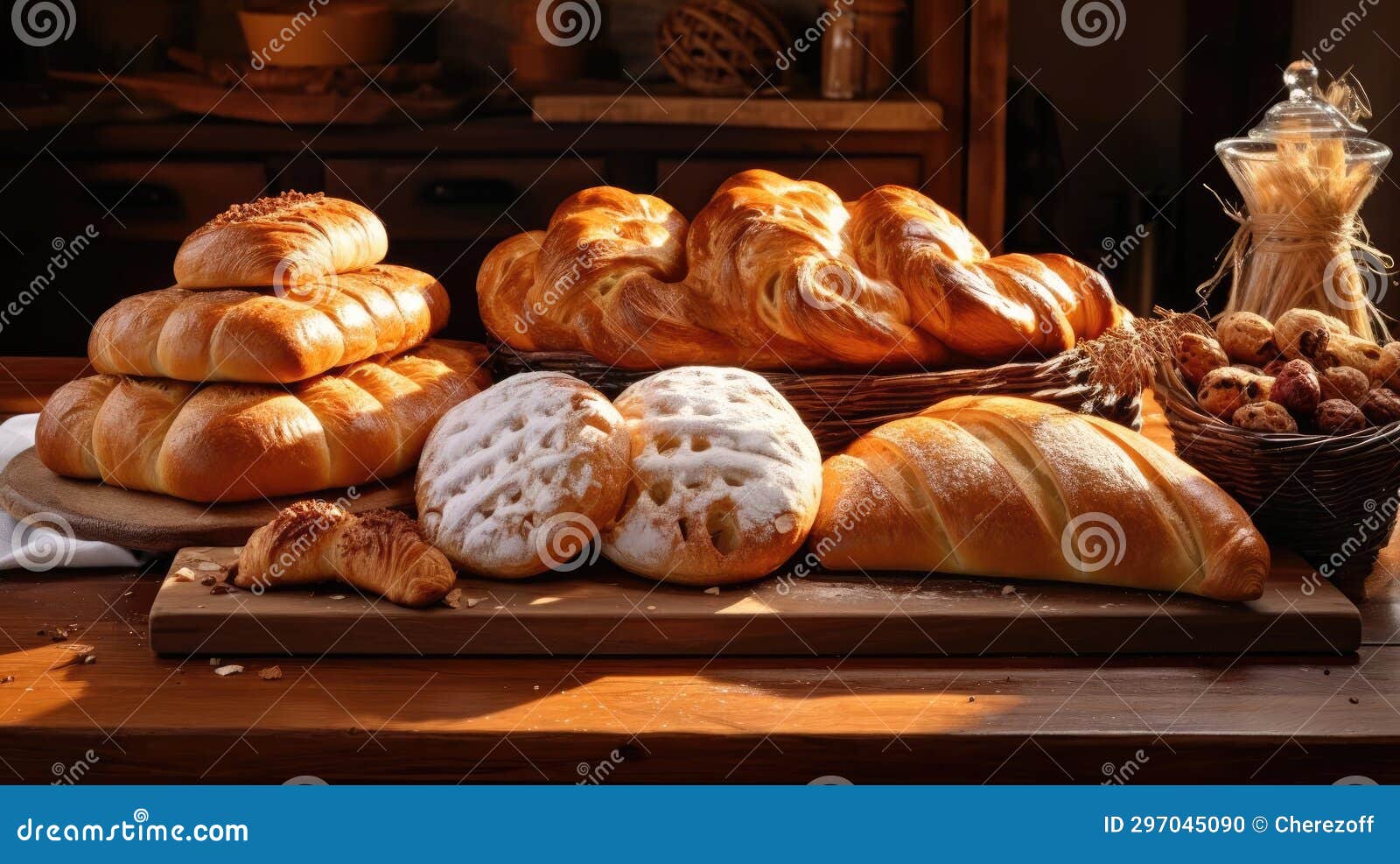 Freshly Baked Bakery Products Stock Photo Image of cuisine, kitchen