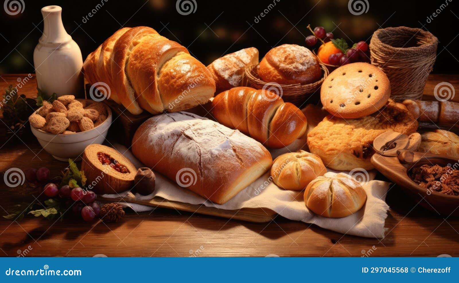 Freshly Baked Bakery Products Stock Photo Image of natural, dessert