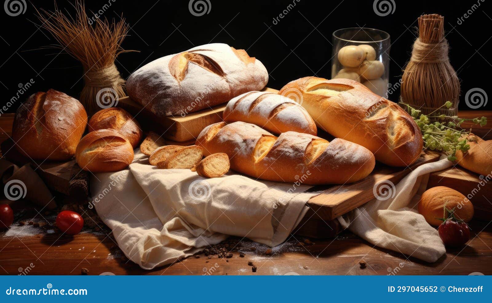 Freshly Baked Bakery Products Stock Photo Image of product, bread