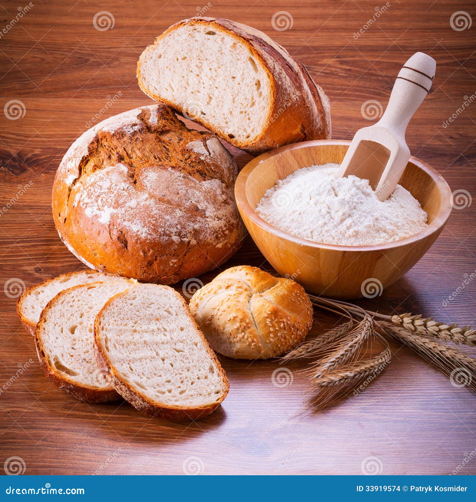 freshly baked bread