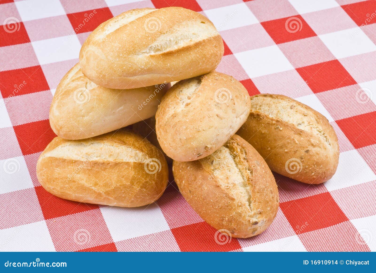 Freshly Baked Buns stock photo. Image of tablecloth, close 16910914