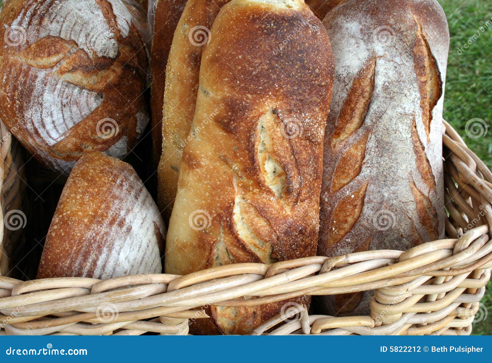 Freshly Baked Rustic Bread stock photo. Image of organic 5822212