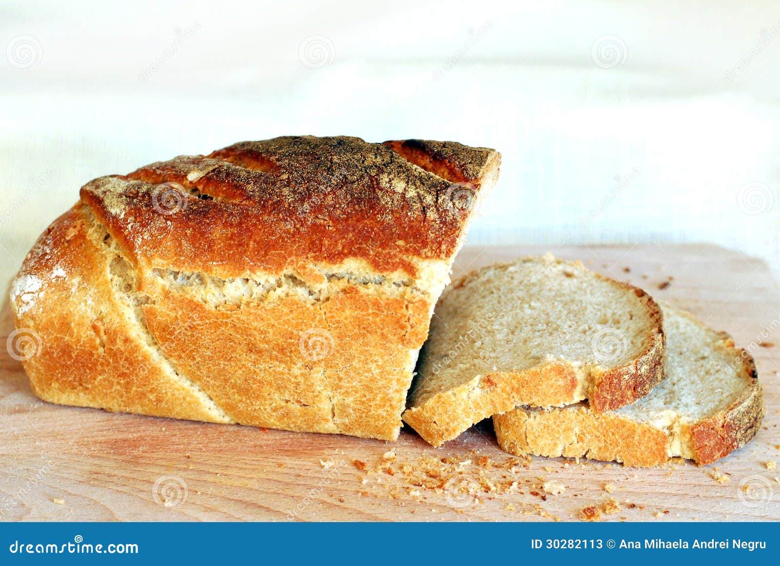 fresh slices of sourdough bread