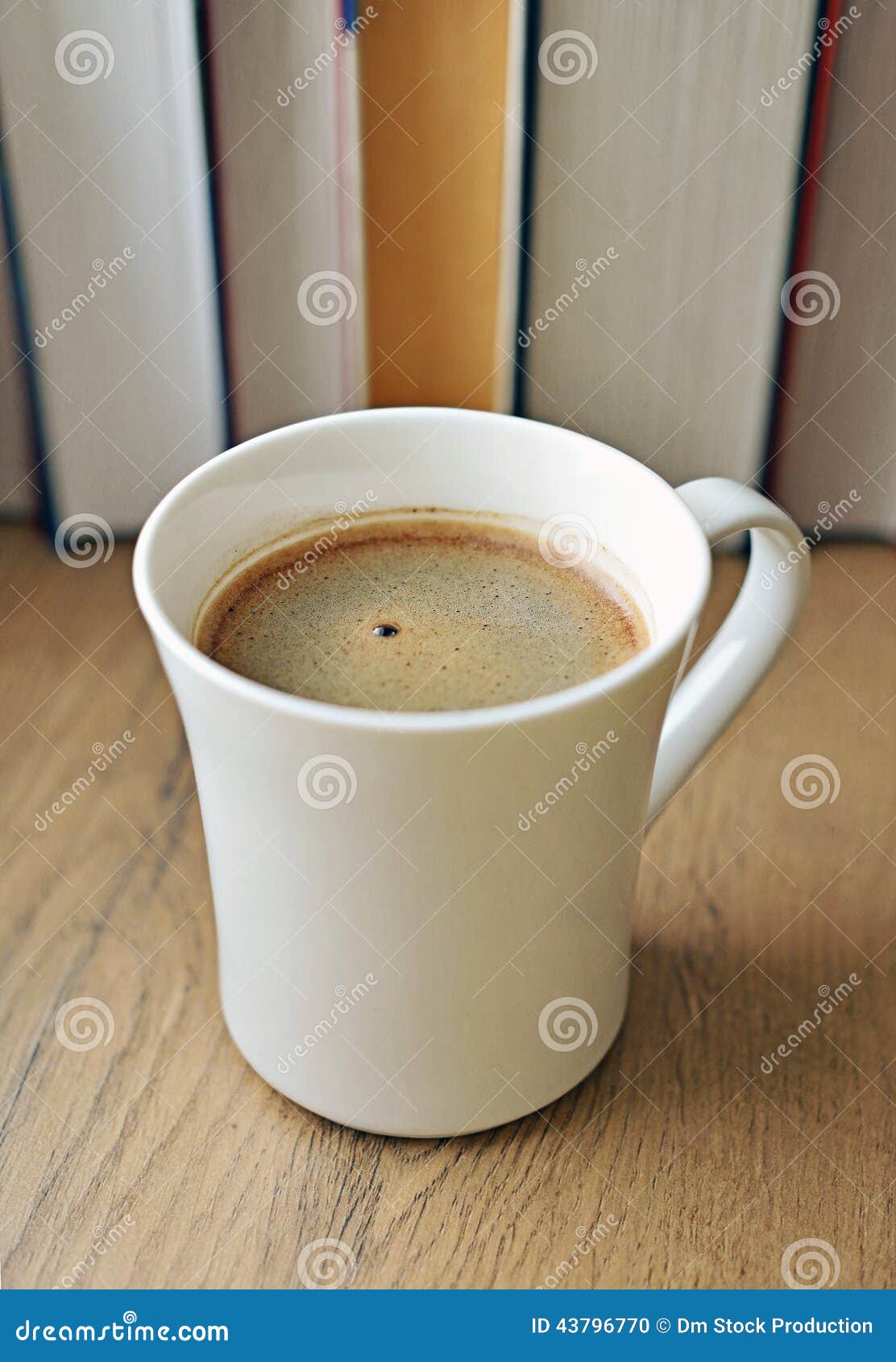 Freshly brewed coffee cup. stock photo. Image of cafe 43796770