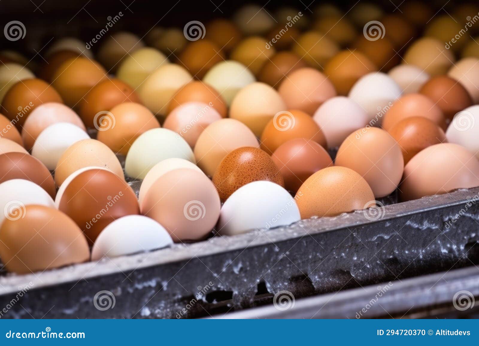 Freshly Collected Eggs Washing Process Stock Photo Image of process