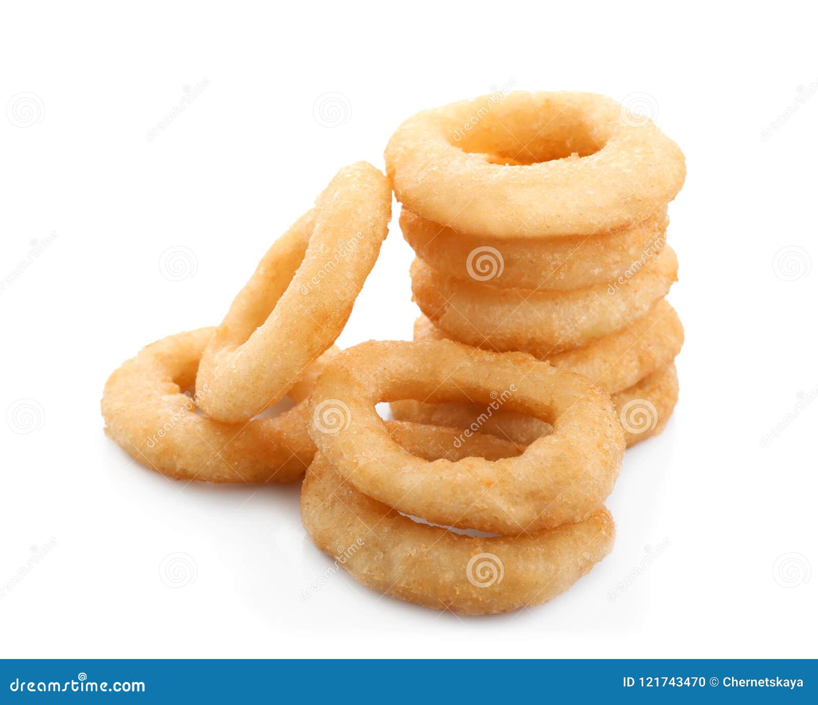 Freshly cooked onion rings stock photo. Image of cuisine - 121743470