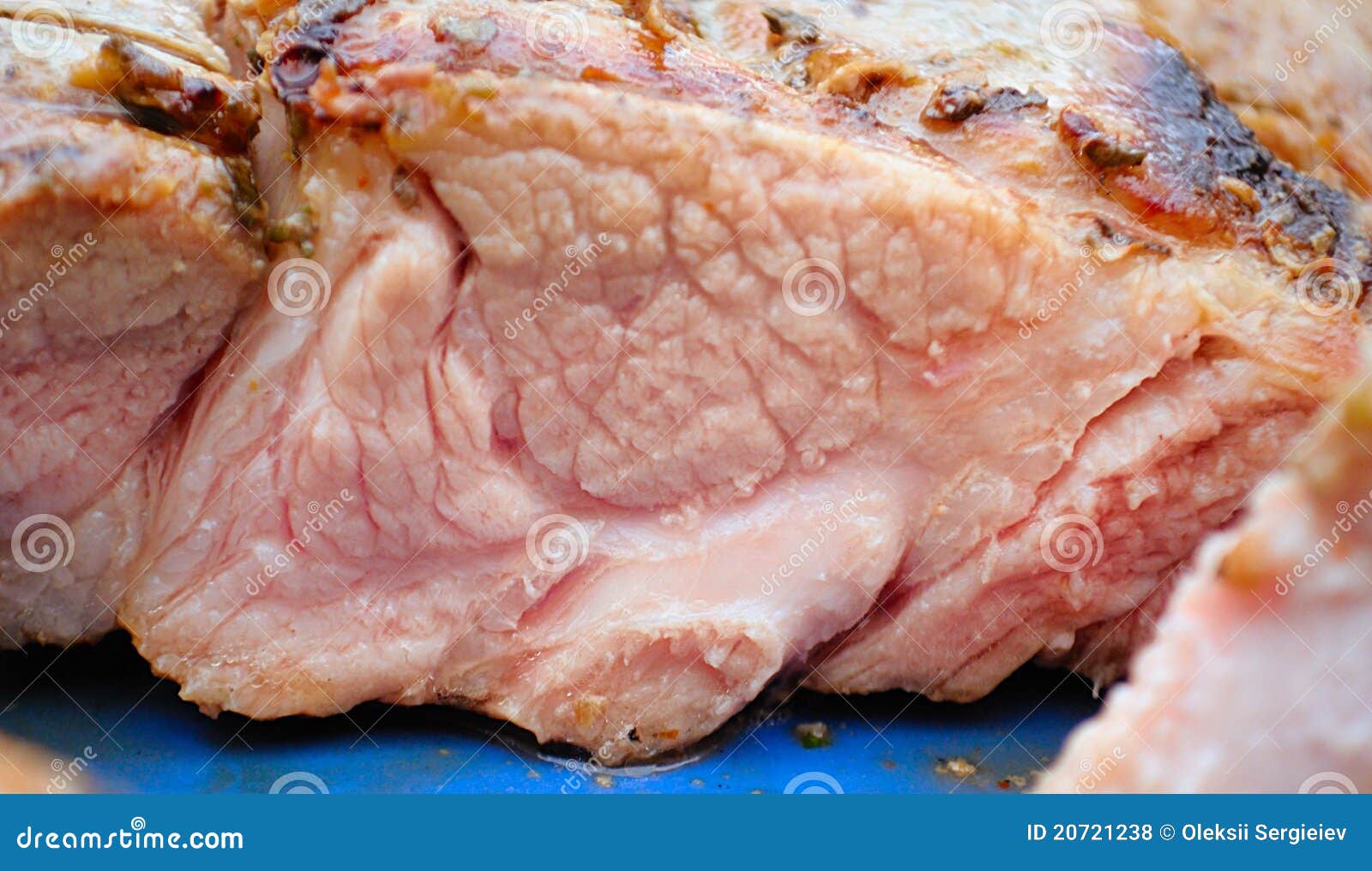 Freshly Cooked Roasted Meat Stock Photo Image of rind, lunch 20721238