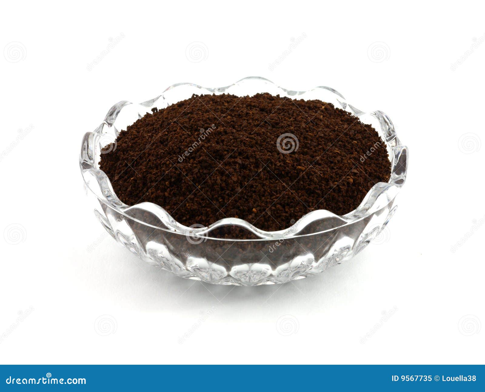 Freshly ground coffee stock image. Image of freshly, bowl 9567735
