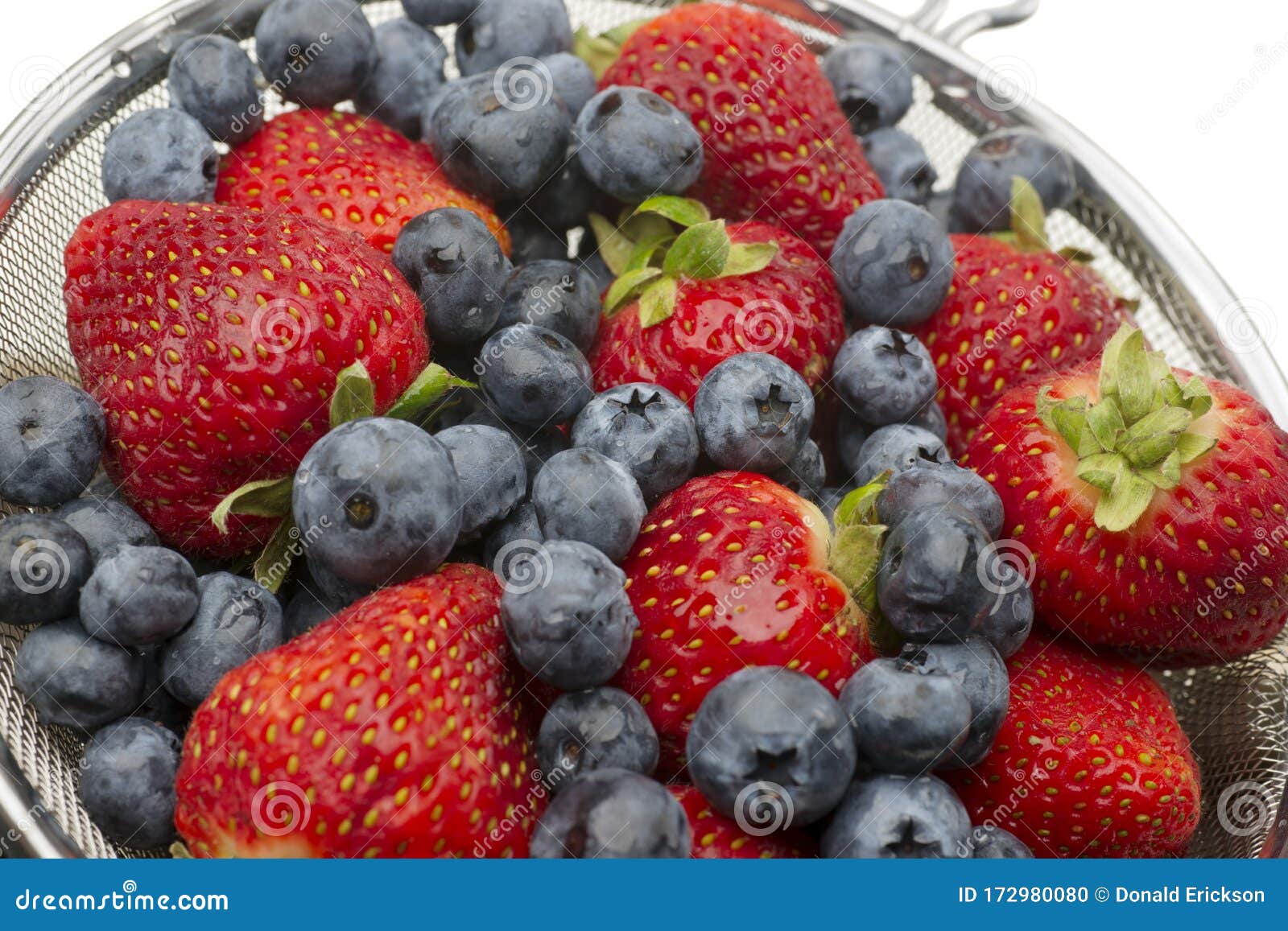 Washed Fresh Blueberries and Strawberries Stock Photo Image of fresh