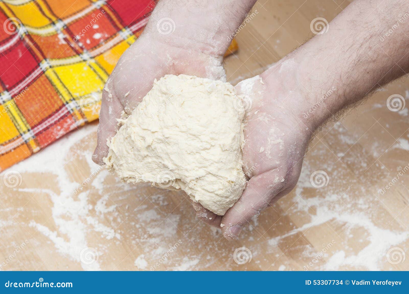 Freshly Prepared Bread Dough Stock Photo Image of cooking, homemade