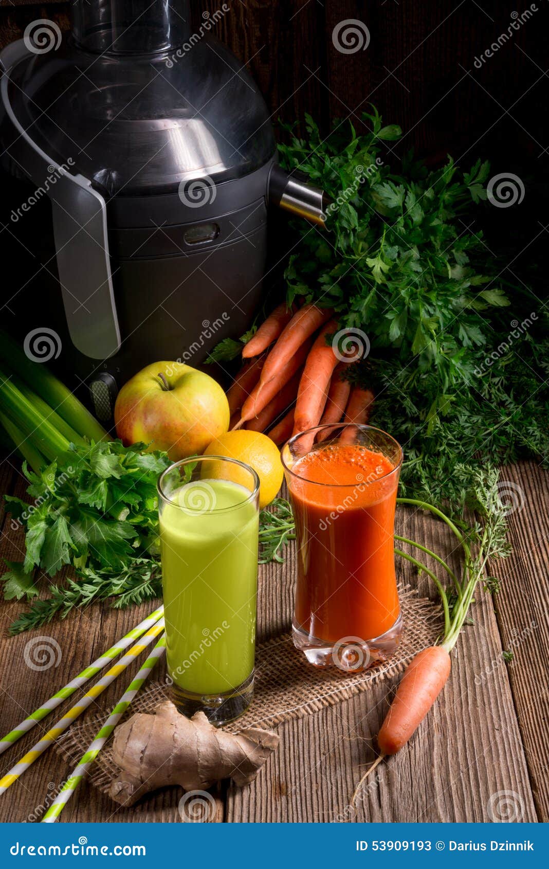 Freshly Squeezed Vegetable Juices Stock Image Image of freshly, home