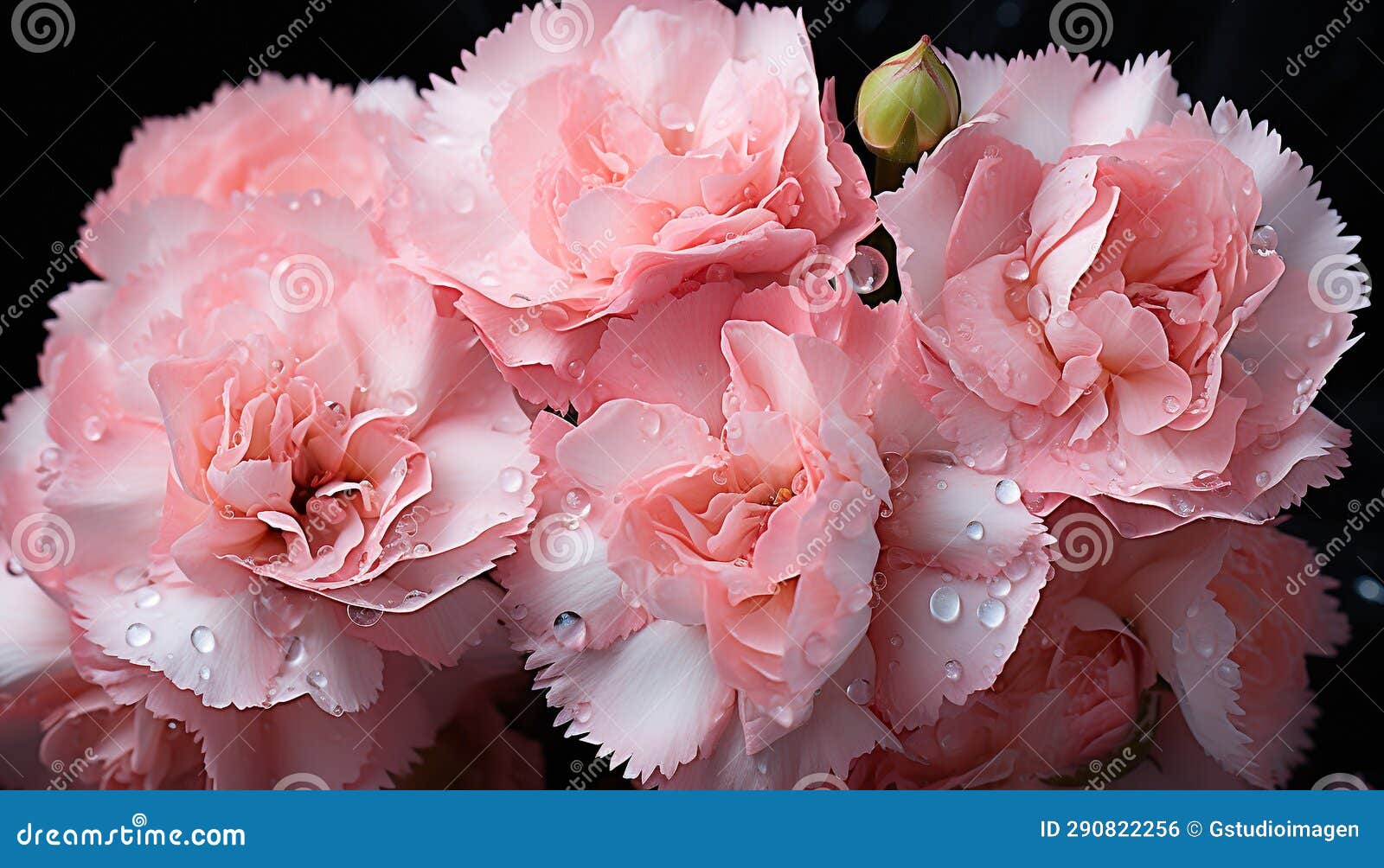 Freshness and Beauty in Nature a Vibrant Bouquet of Peonies Generated