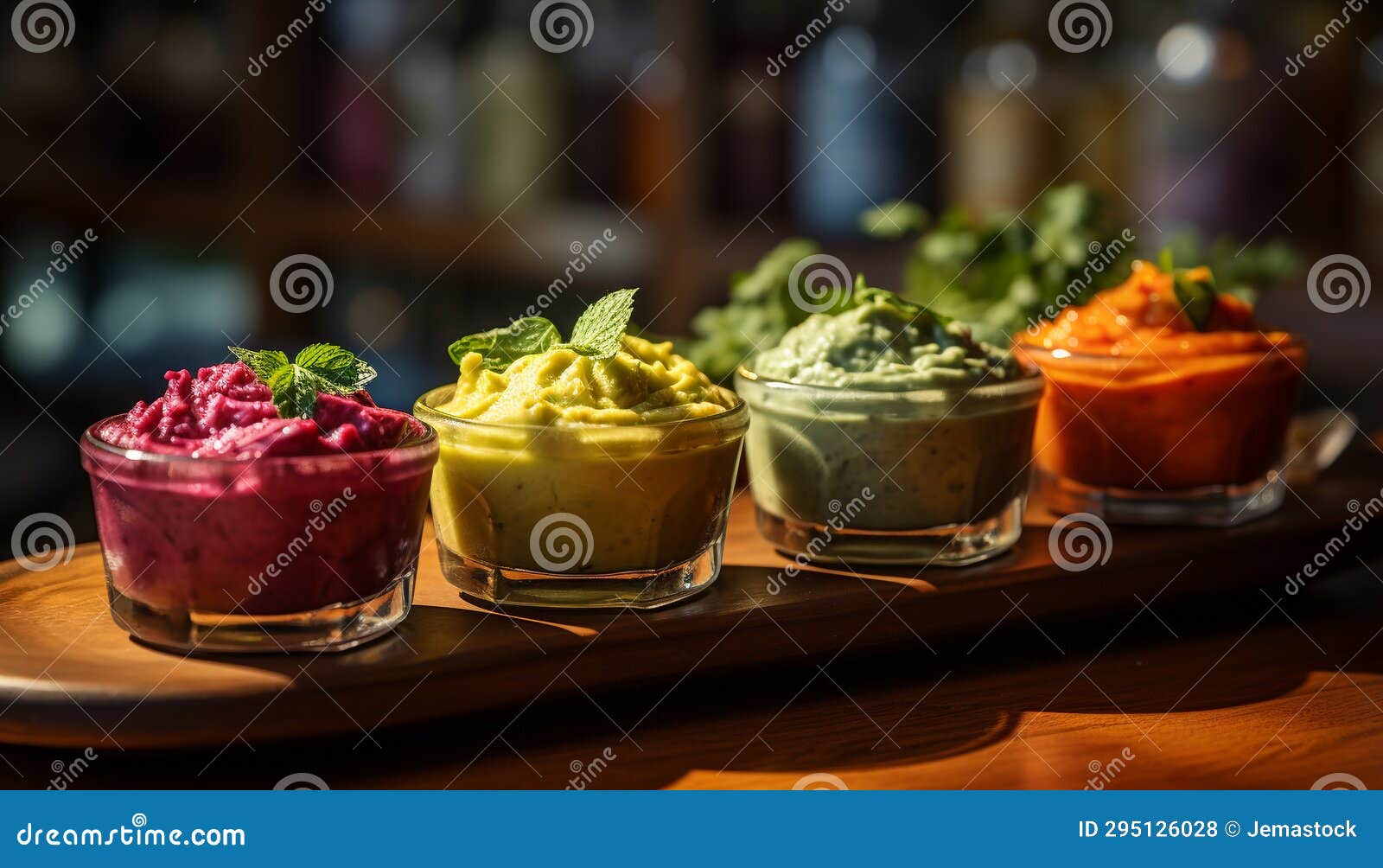 Freshness in a Cocktail, a Gourmet Drink on a Wooden Table Generated by