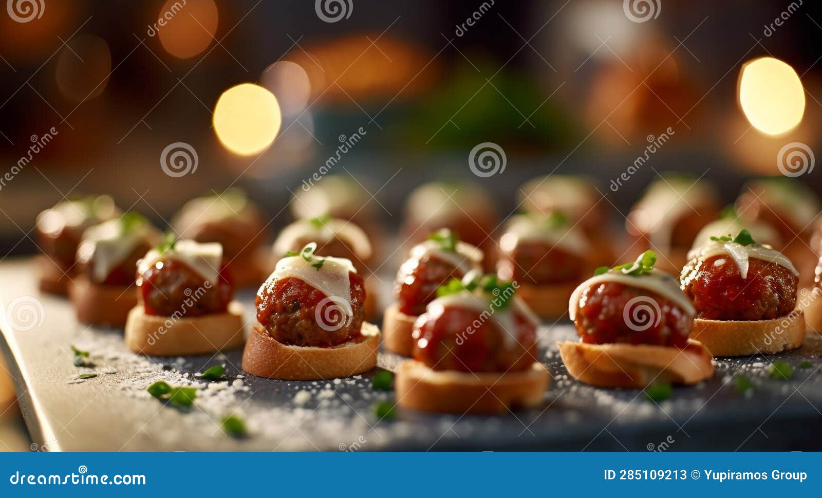 Freshness and Gourmet Appetizer on a Table with Homemade Bread