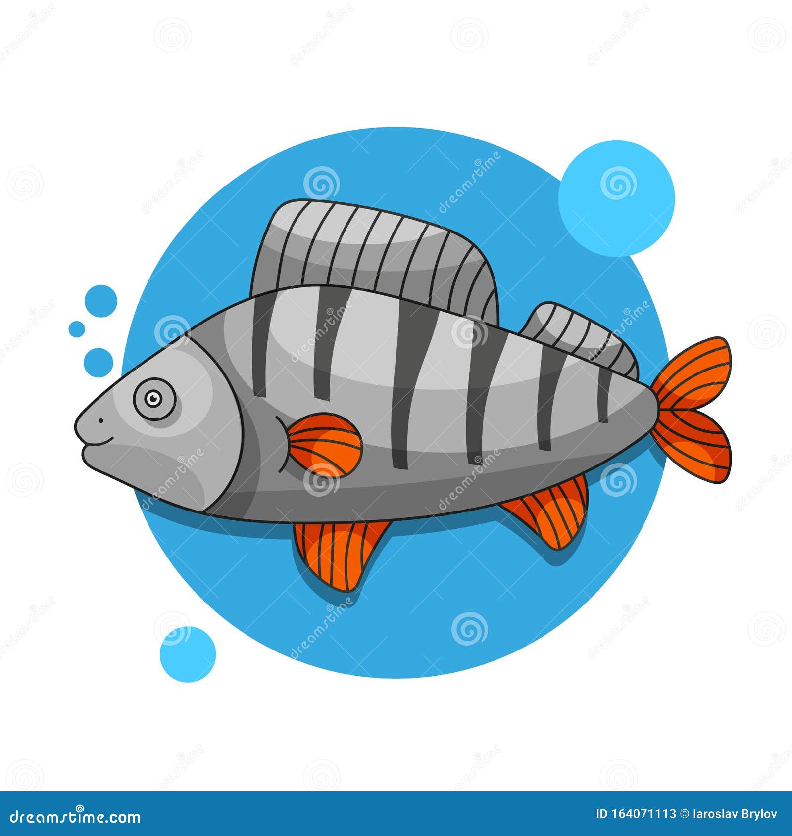 Perch Cartoon Vector 82563349
