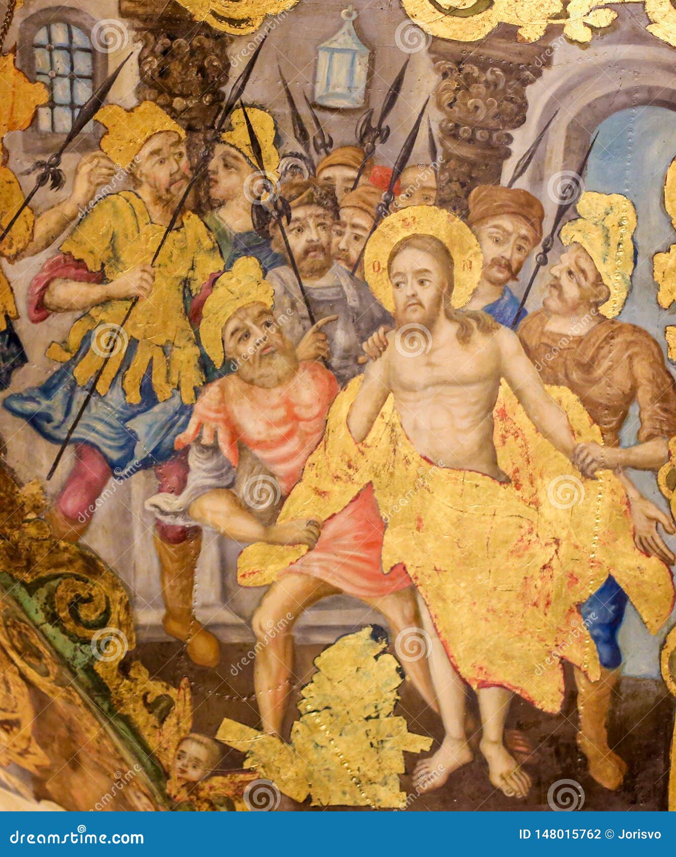 Fresco in Church of the Holy Sepulchre, Jerusalem - Jesus Stripped of His  Clothes on Good Friday Photographie éditorial - Image du célèbre, vendredi:  148015762