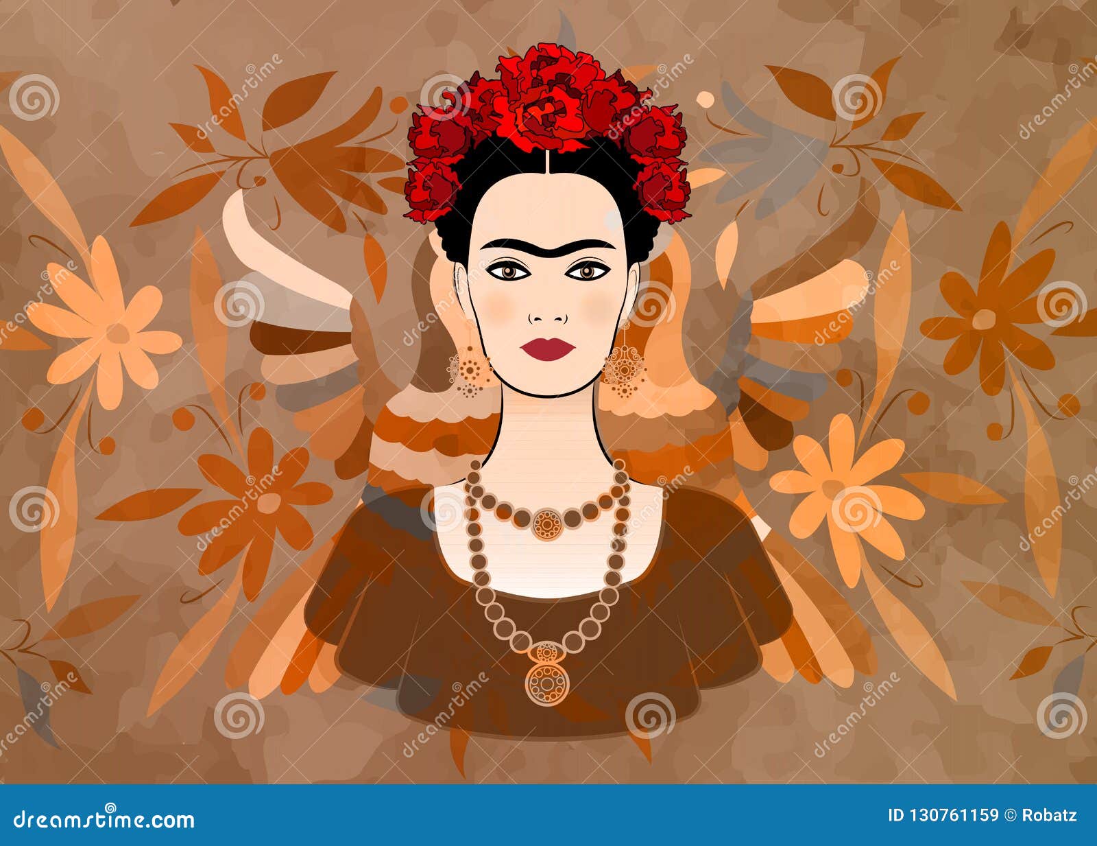 Frida Kahlo Vector Portrait , Young Beautiful Mexican Woman with a Traditional Hairstyle, Mexican Crafts Jewelry and Dress Editorial Stock Image - Illustration of earrings, design: 130761159 Frida Kahlo Vector Portrait , Young Beautiful Mexican Woman with a Traditional Hairstyle, Mexican Crafts Jewelry and Dress Editorial Stock Image - Illustration of earrings, design: 130761159
