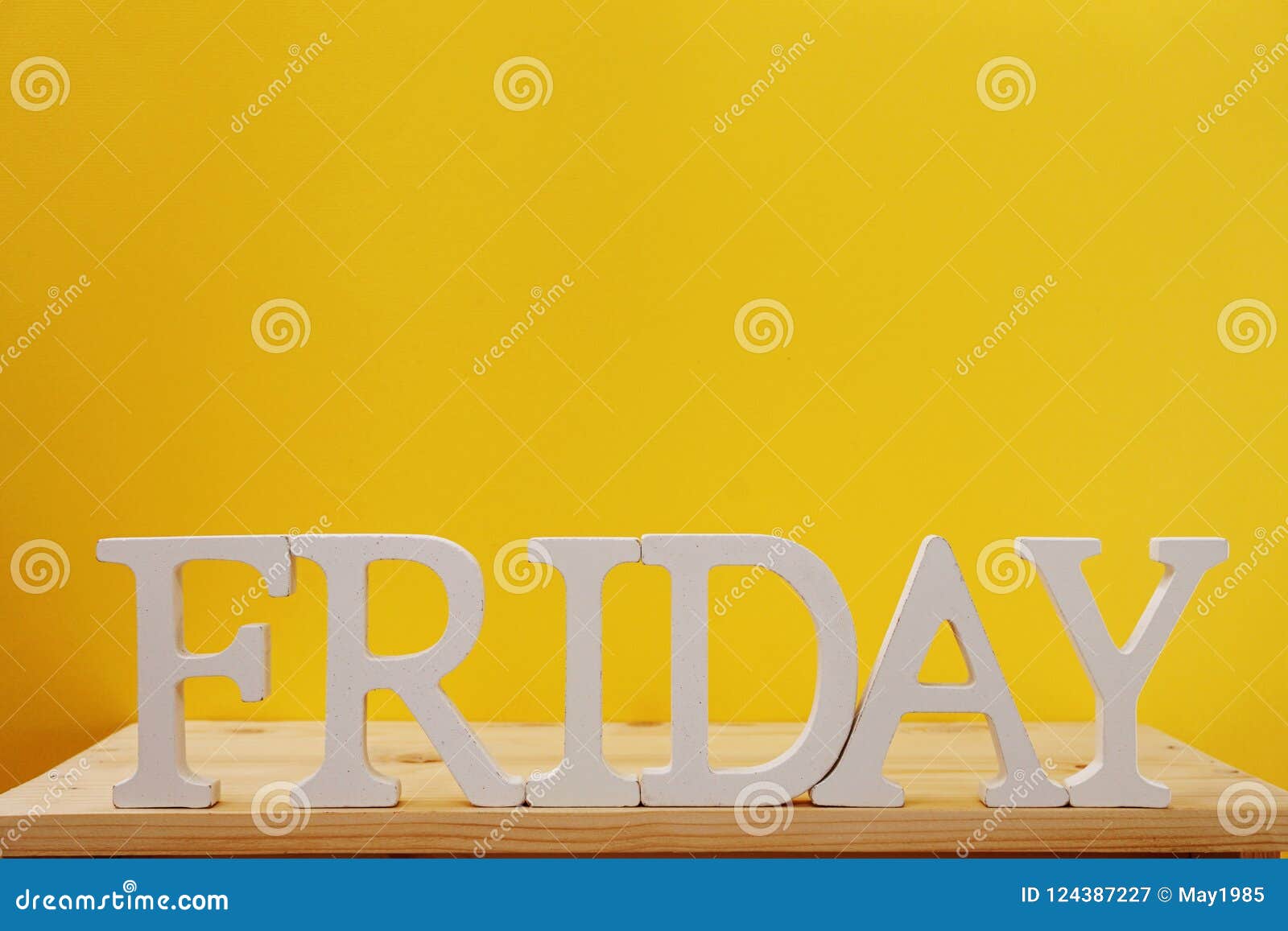 Friday Word Decorative Letters on Wooden Background Stock Image - Image ...