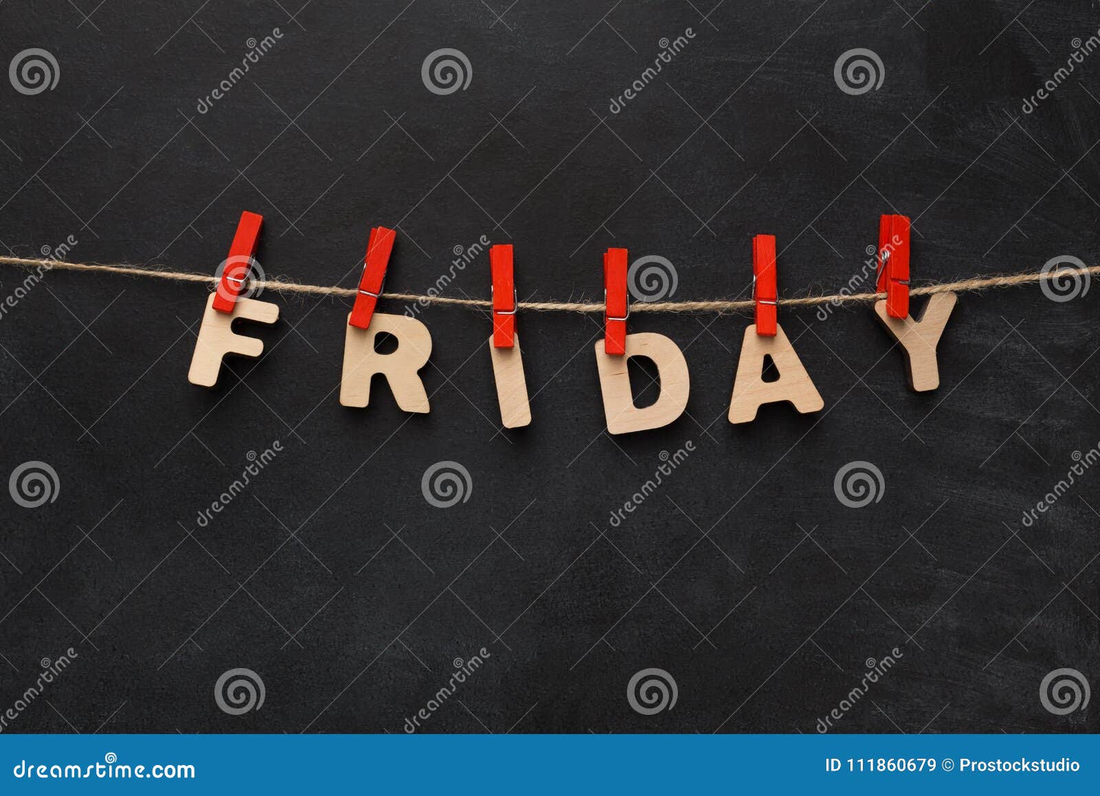 Friday Word Made of Wooden Letters Stock Image - Image of beginning ...