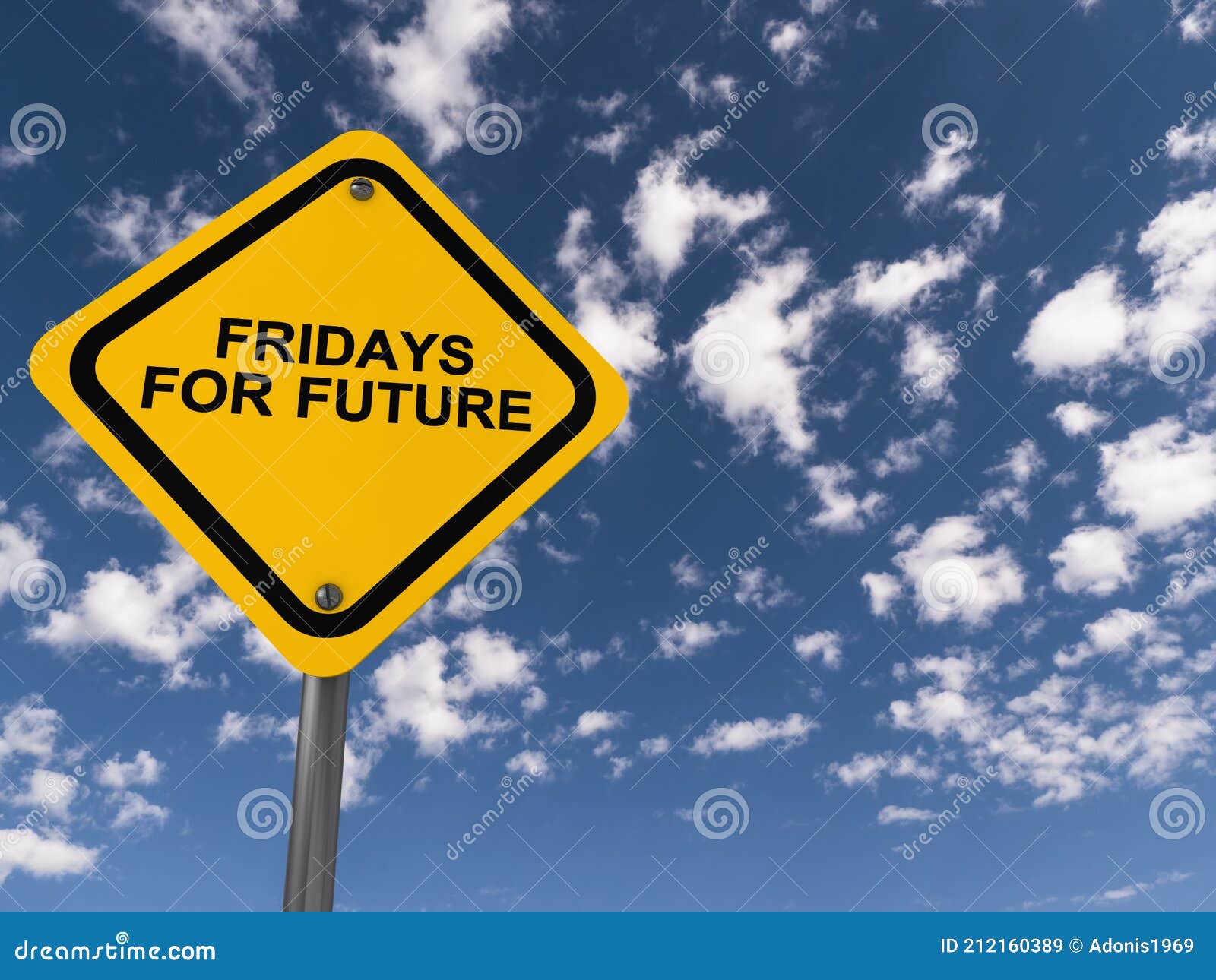 fridays for future traffic sign