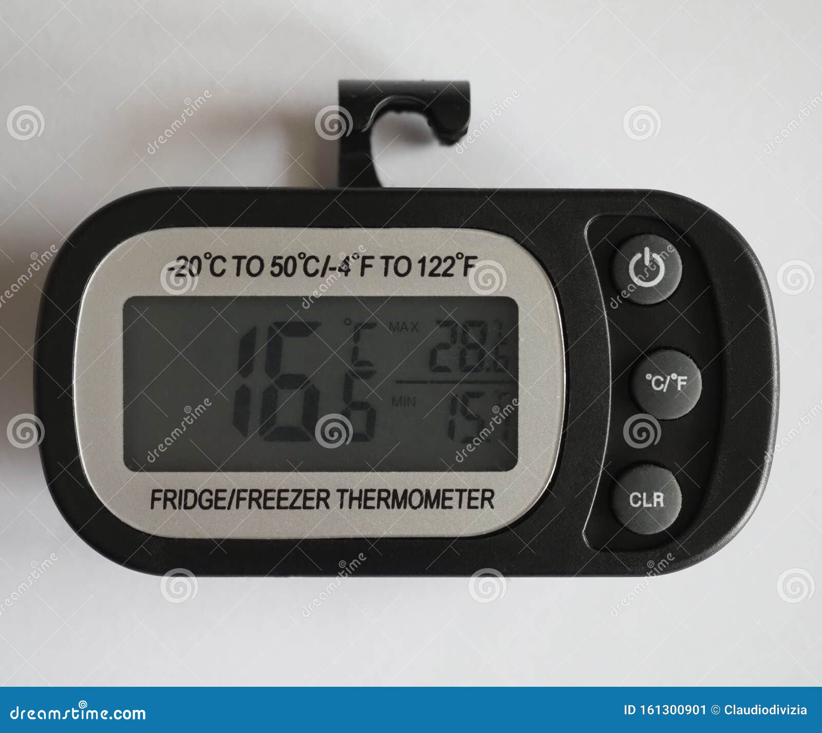 Fridge Freezer Thermometer stock image. Image of measure 161300901