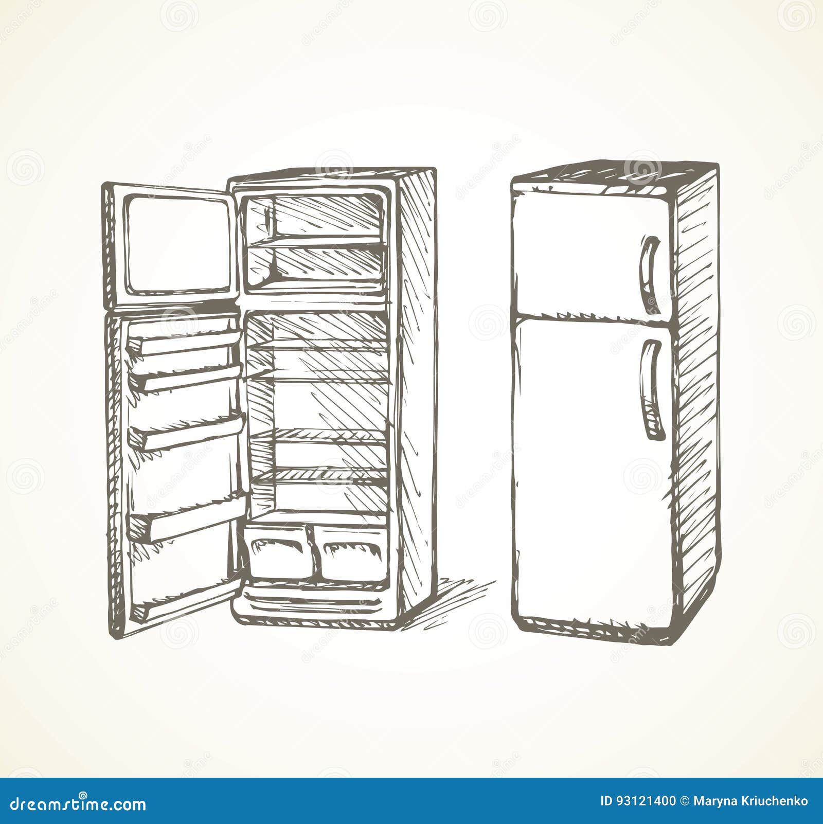 Fridge drawing  How to draw a fridge step by step for beginners  YouTube