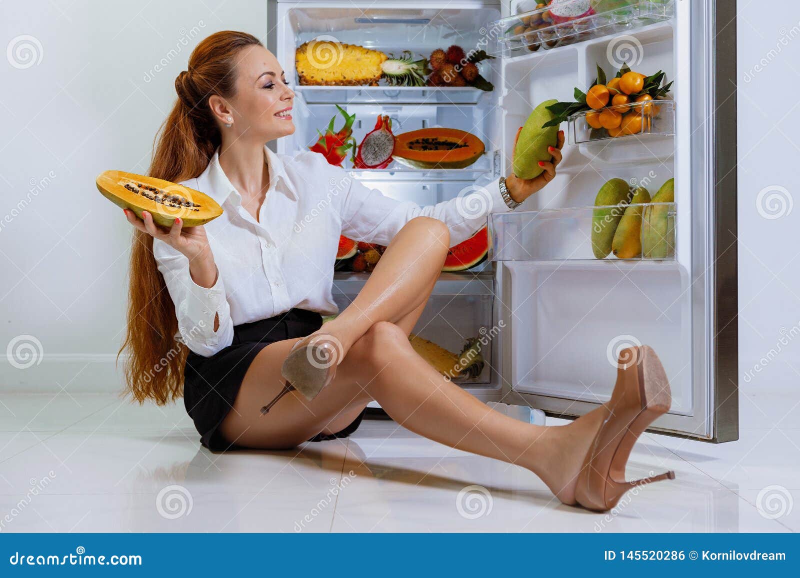 Fridge stock photo. Image of forward, cooler, people 145520286