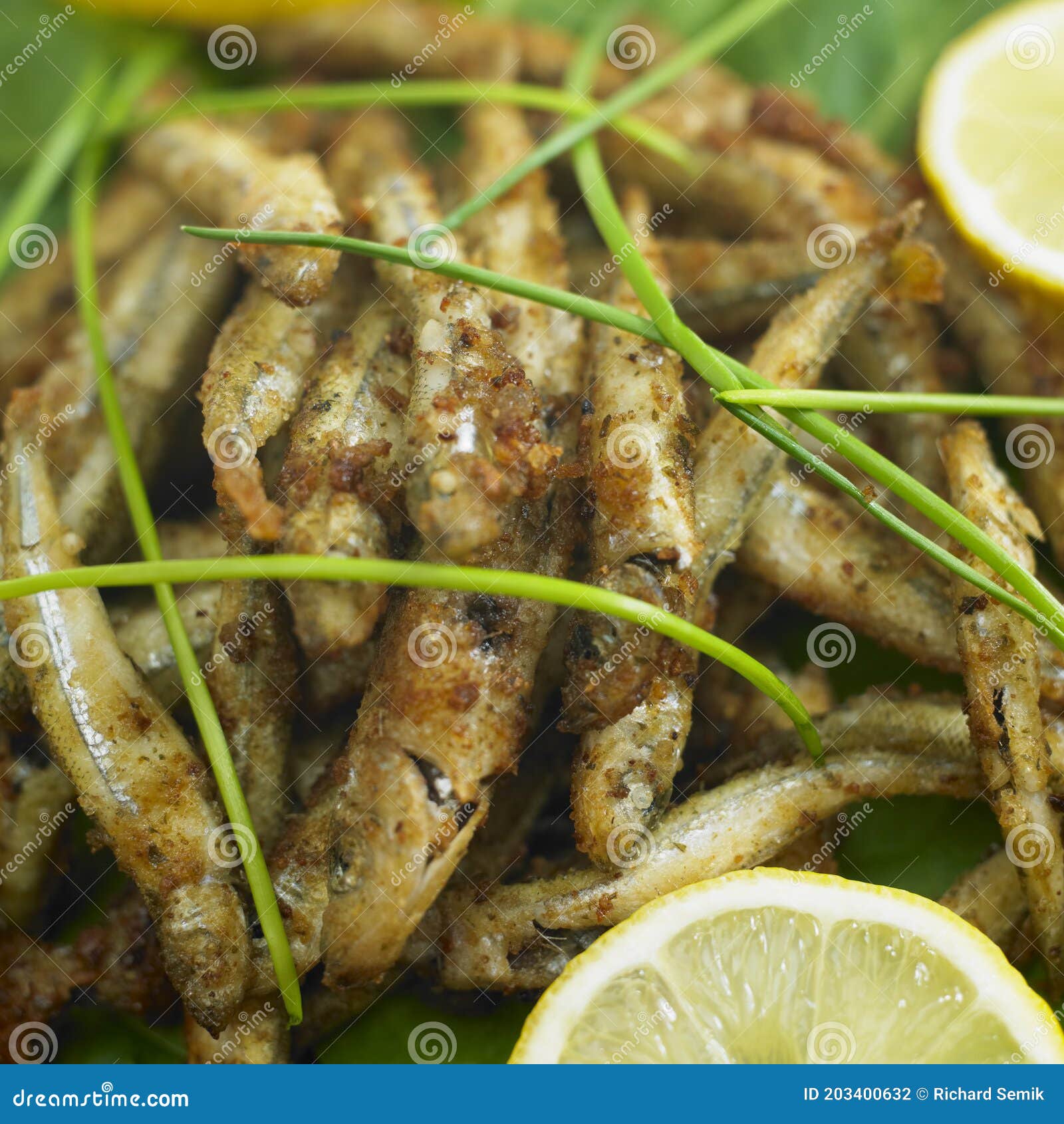 Still Life of Fried Anchovies Stock Photo Image of vegetarian, inside