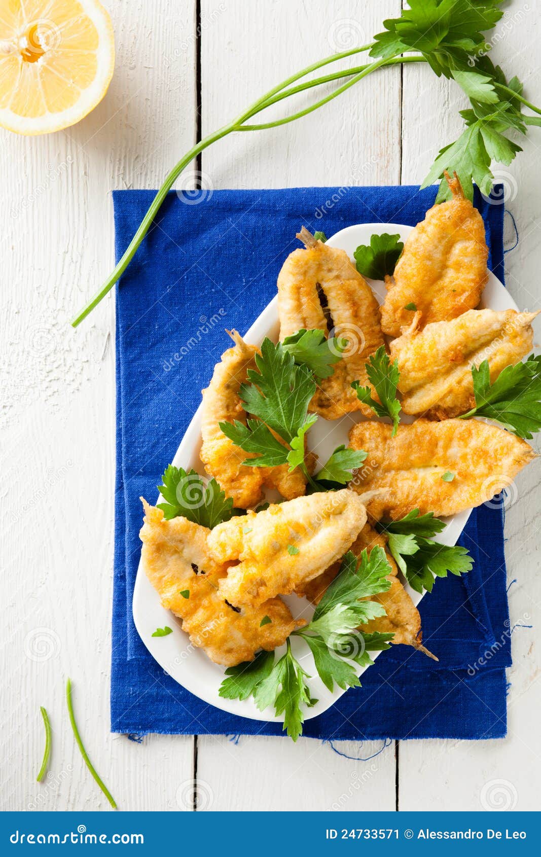 Fried Anchovies stock image. Image of vertical, blue 24733571