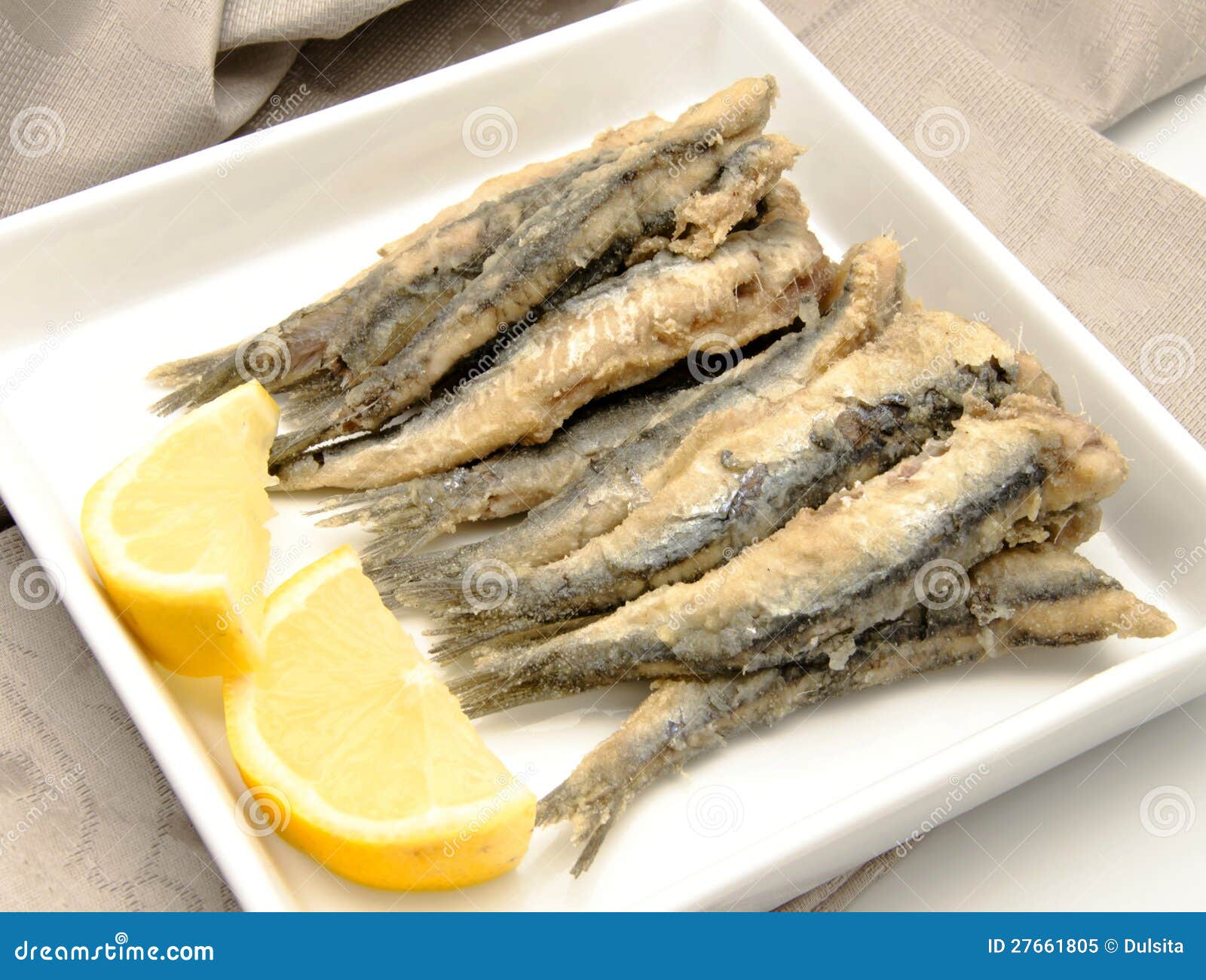 Fried anchovies stock image. Image of diet, salad, sailor 27661805