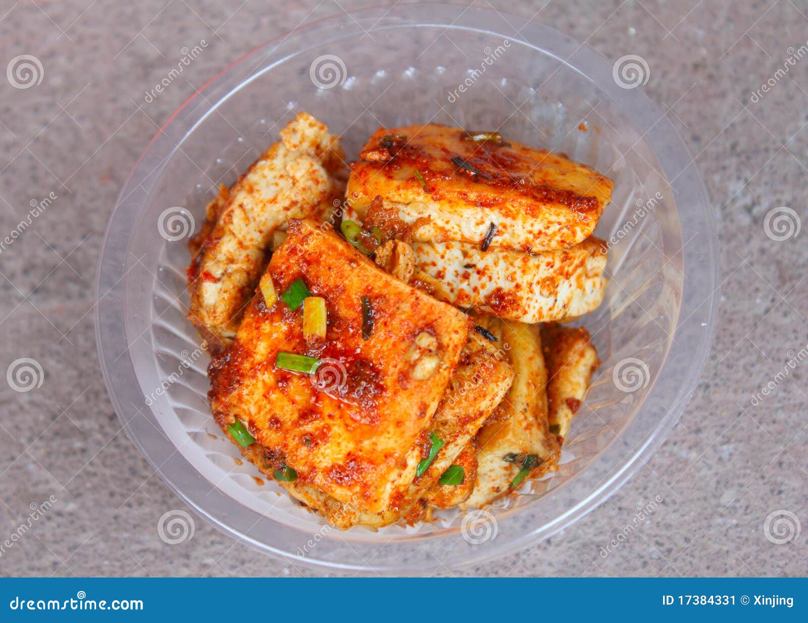 Fried bean curd stock image. Image of sauce, vegetable 17384331